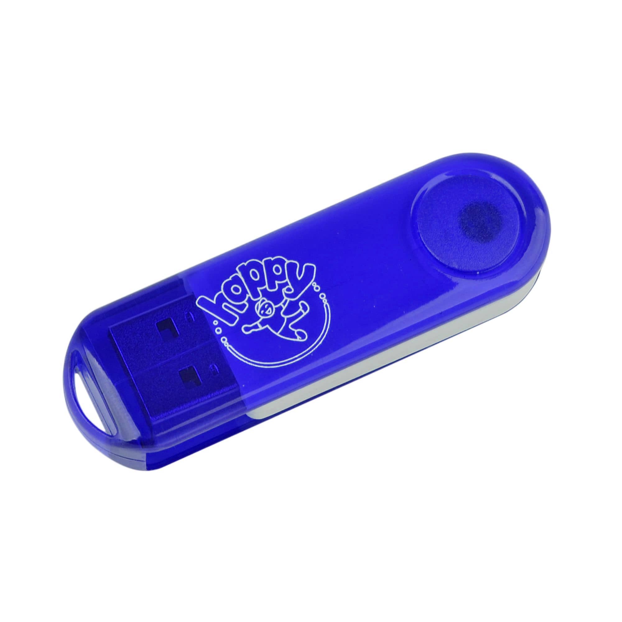 Transparent Swivel Flash Drive