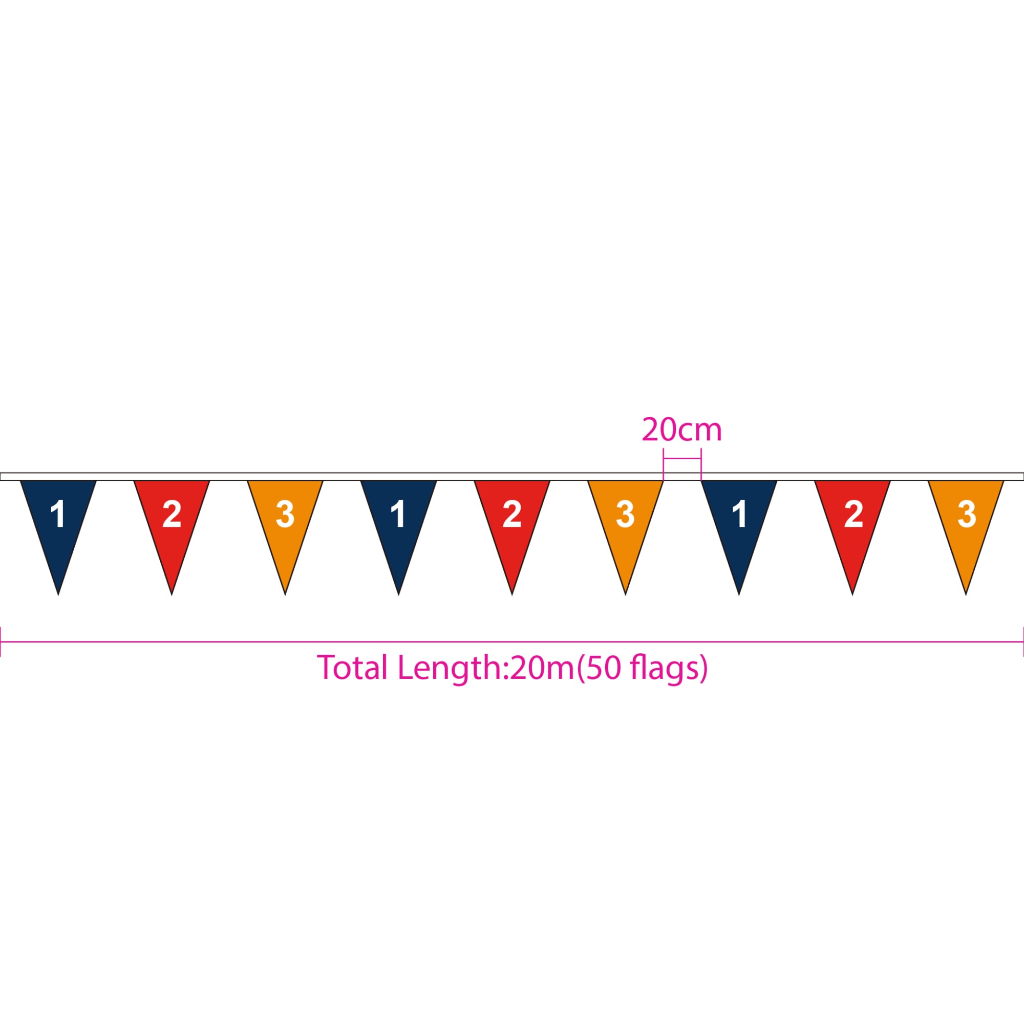 Custom Paper Pennant String Flags