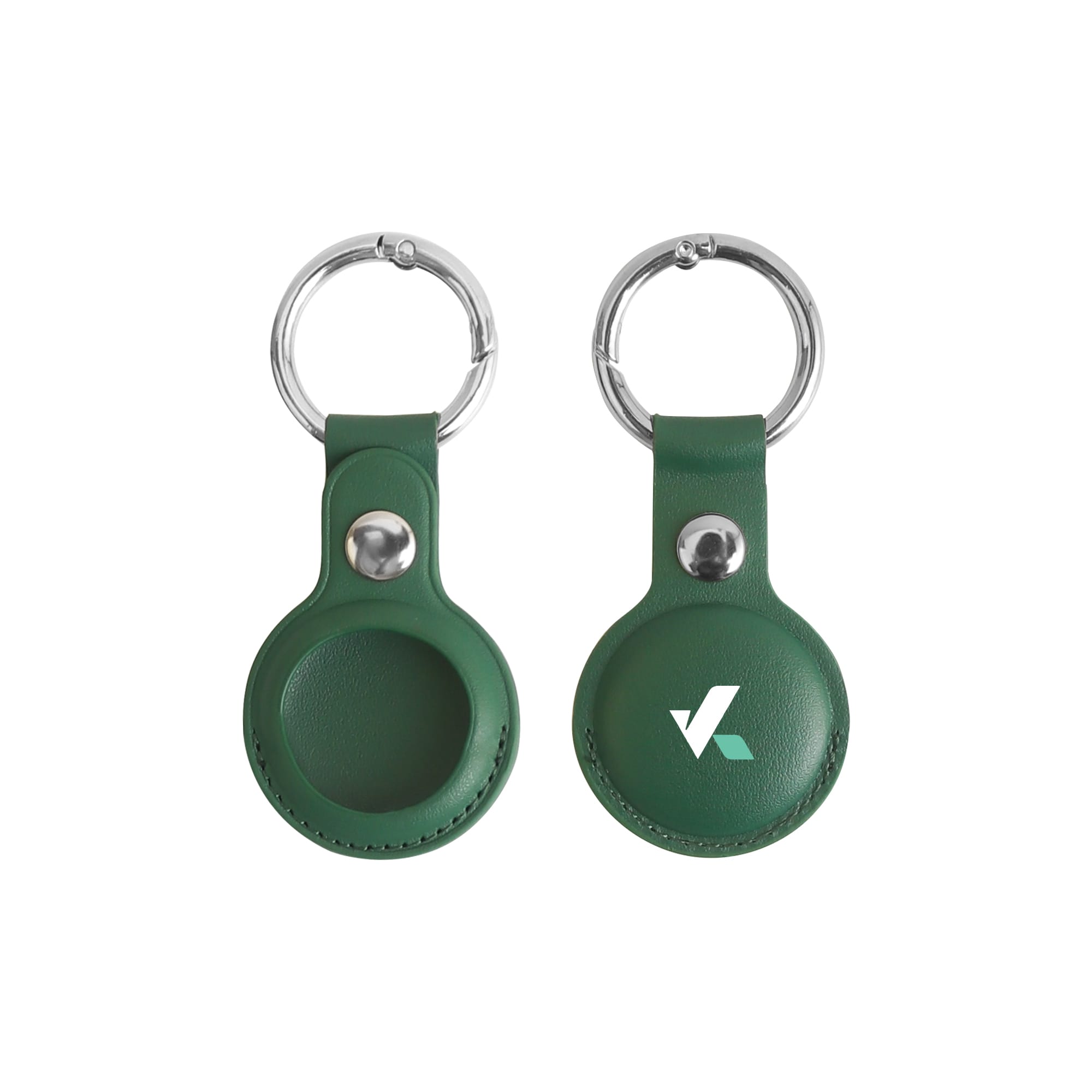 PU Leather AirTag Holder with Keyring