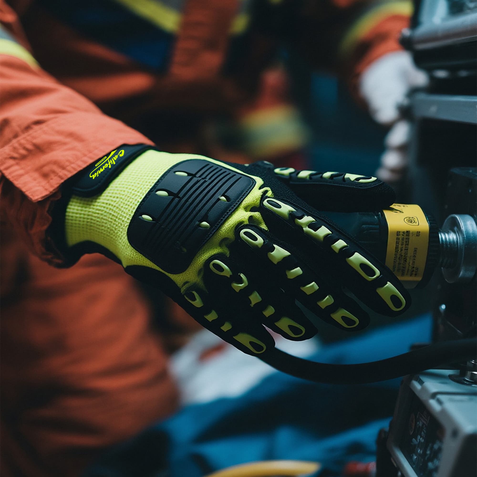 Heavy Duty Safety Work Gloves With Wrist Lock & Palm Guard