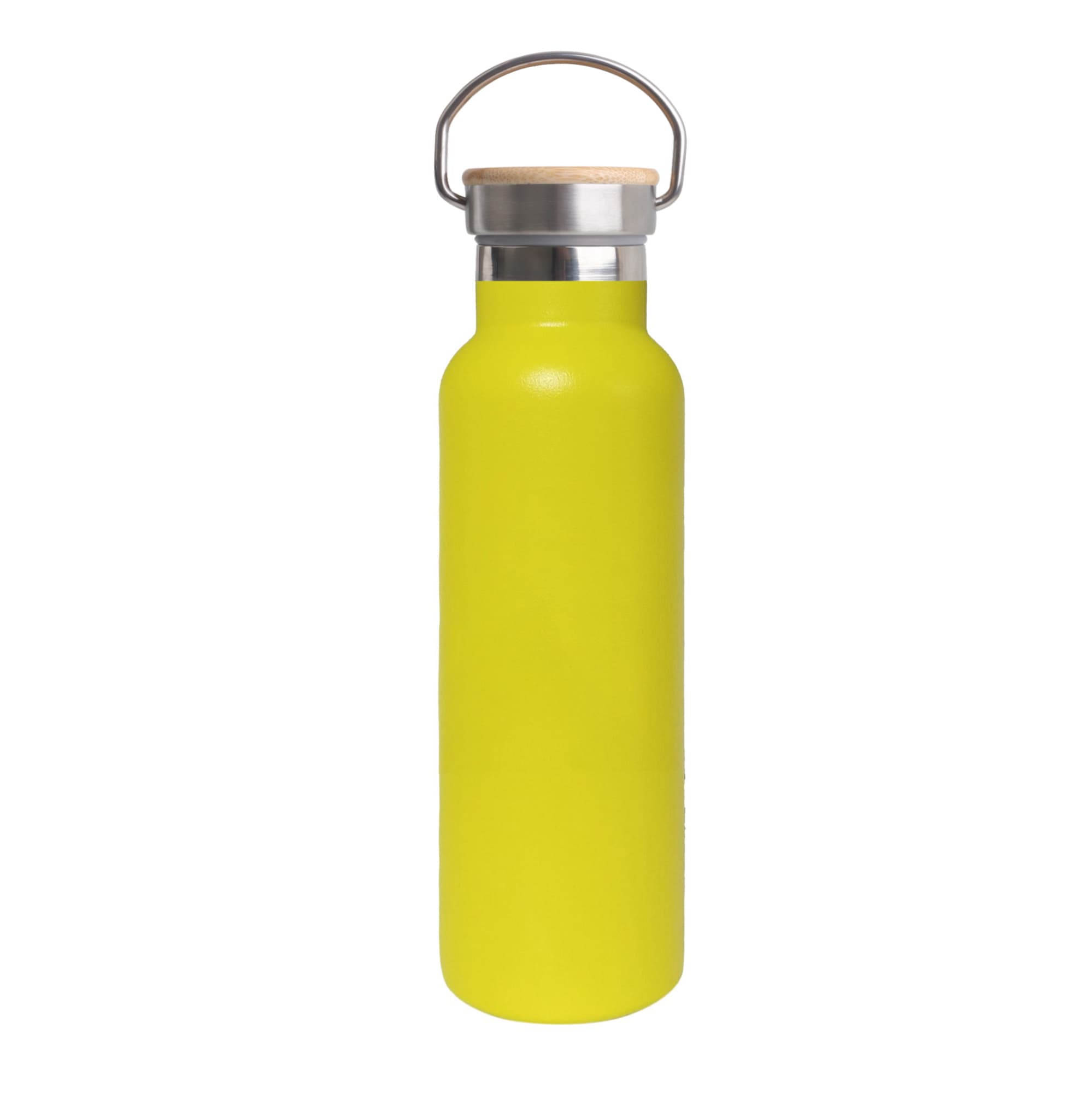 600ml Double Wall Vacuum Bottle with Bamboo Lid
