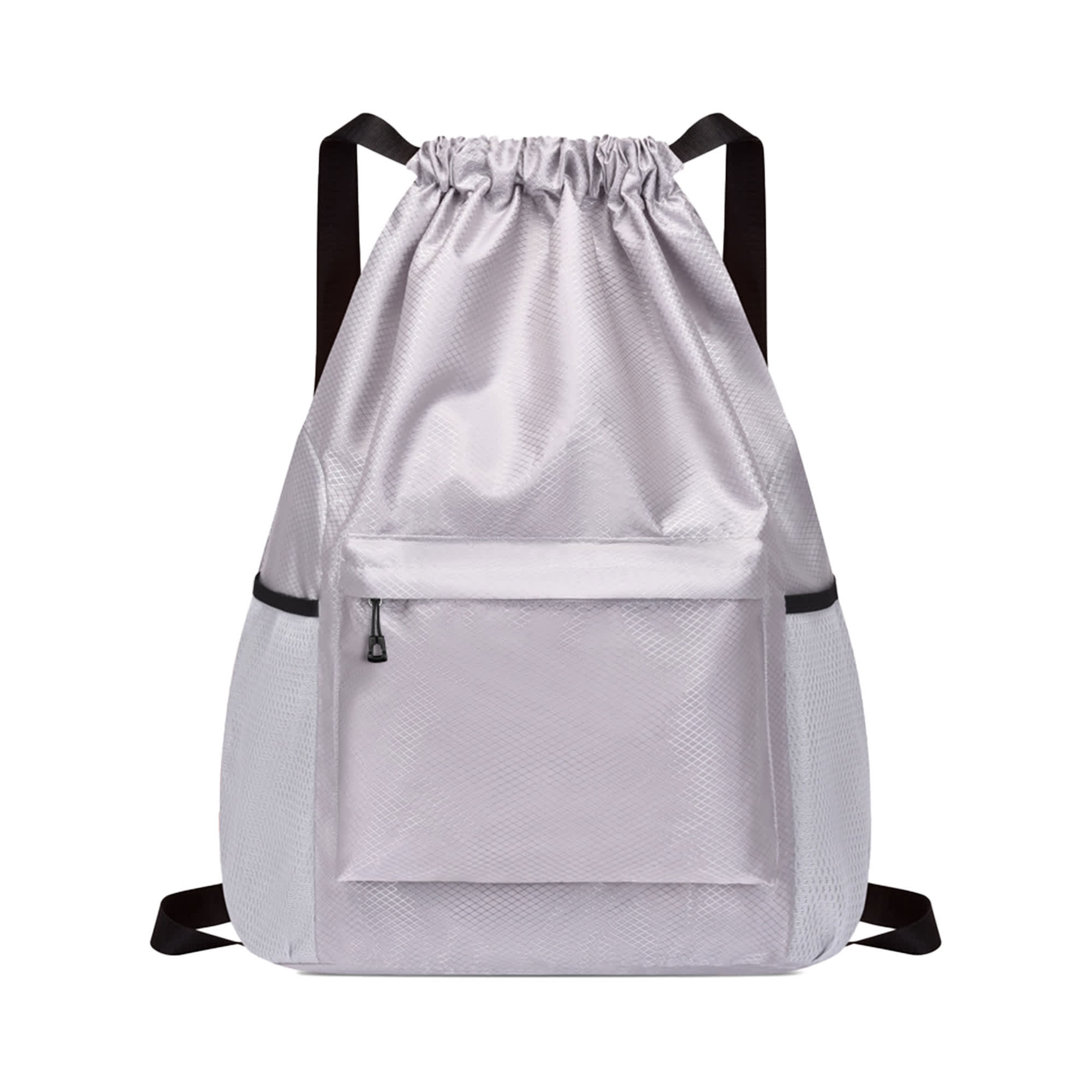 Multi-Pocket Drawstring Backpack
