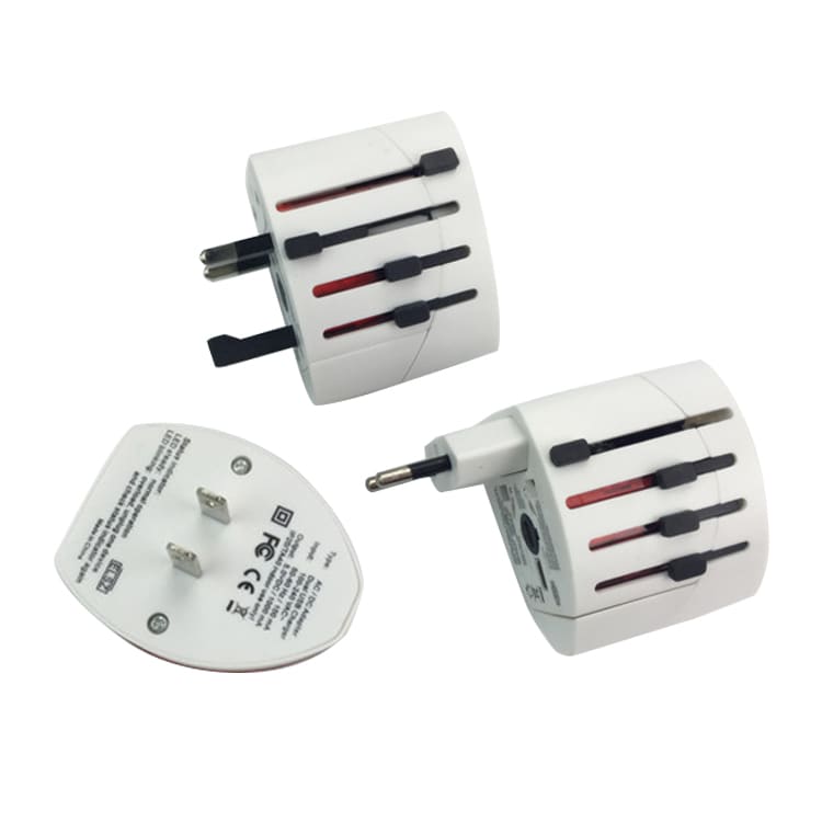 Light-up Universal Plug Travel Adapter With USB