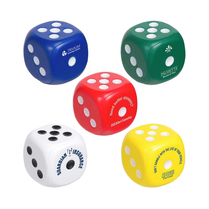 Dice Shape Stress Reliever