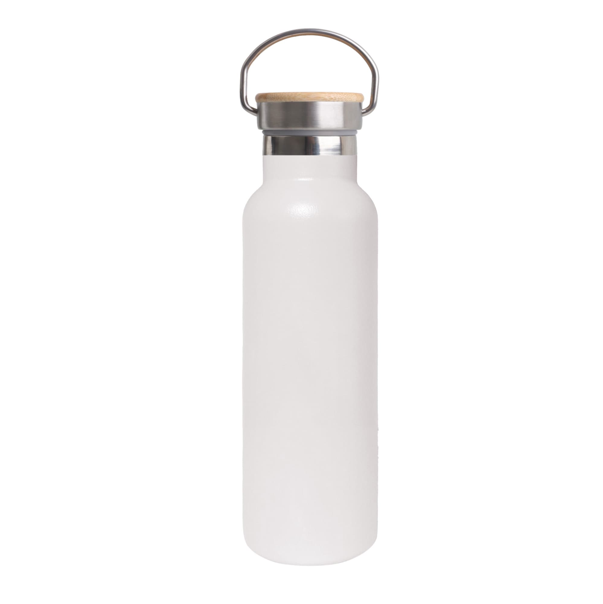 600ml Double Wall Vacuum Bottle with Bamboo Lid