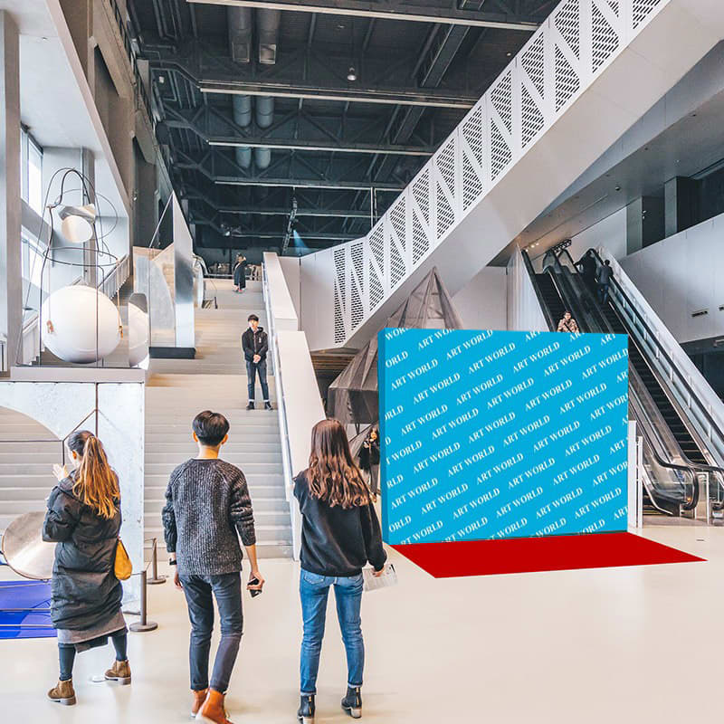 Straight Fabric Popup Displays 3x3