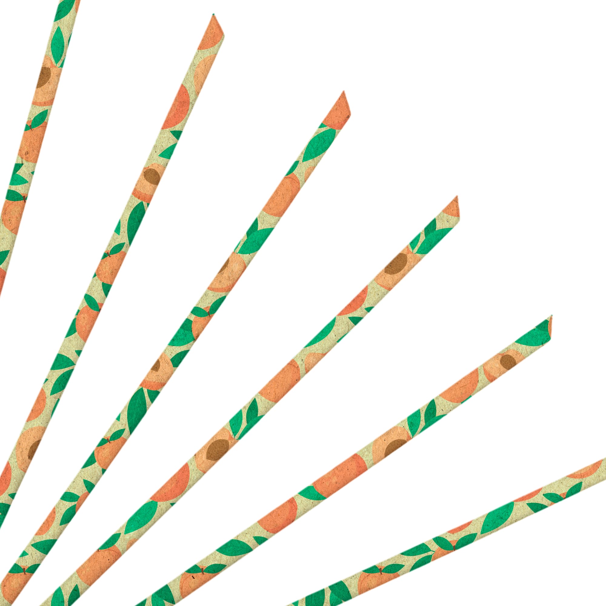 Custom Disposable 4-Ply Straight Angled Paper Straws