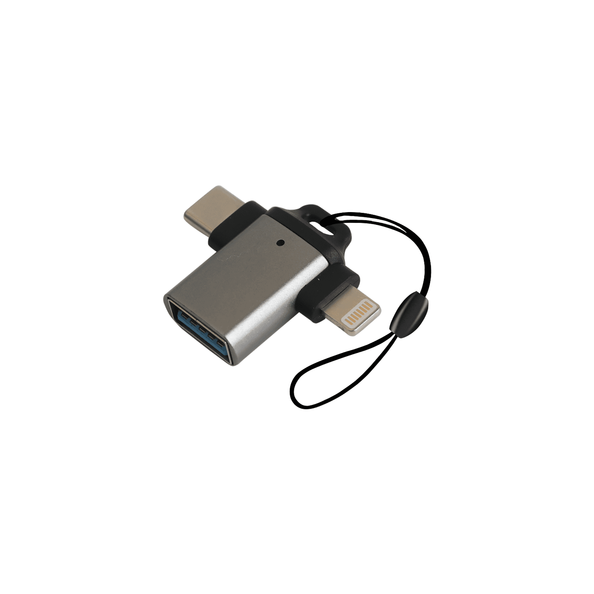 USB 3.0 to USB C Lightning OTG Adapter