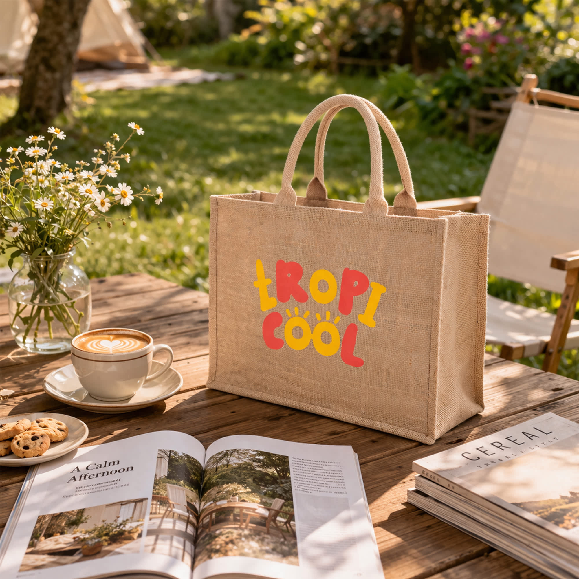Natural Jute Tote Bag