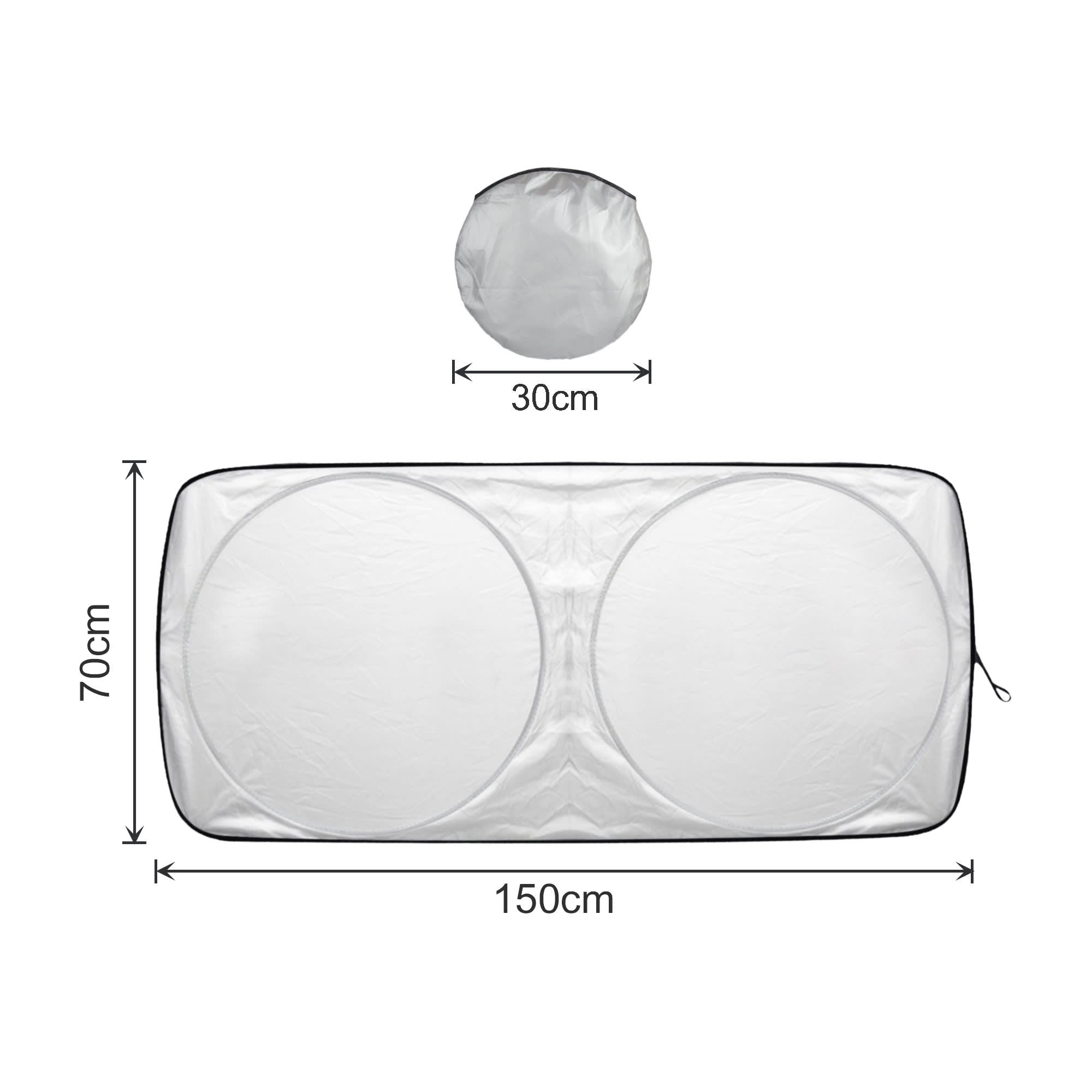 Twin Circular Light-blocking Car Sun Shade