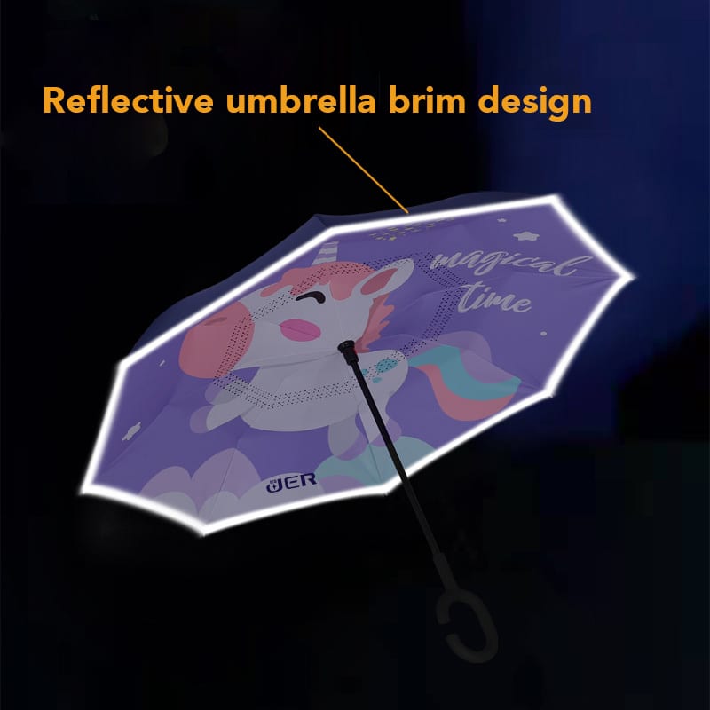 Children's Reversible Folding Umbrella
