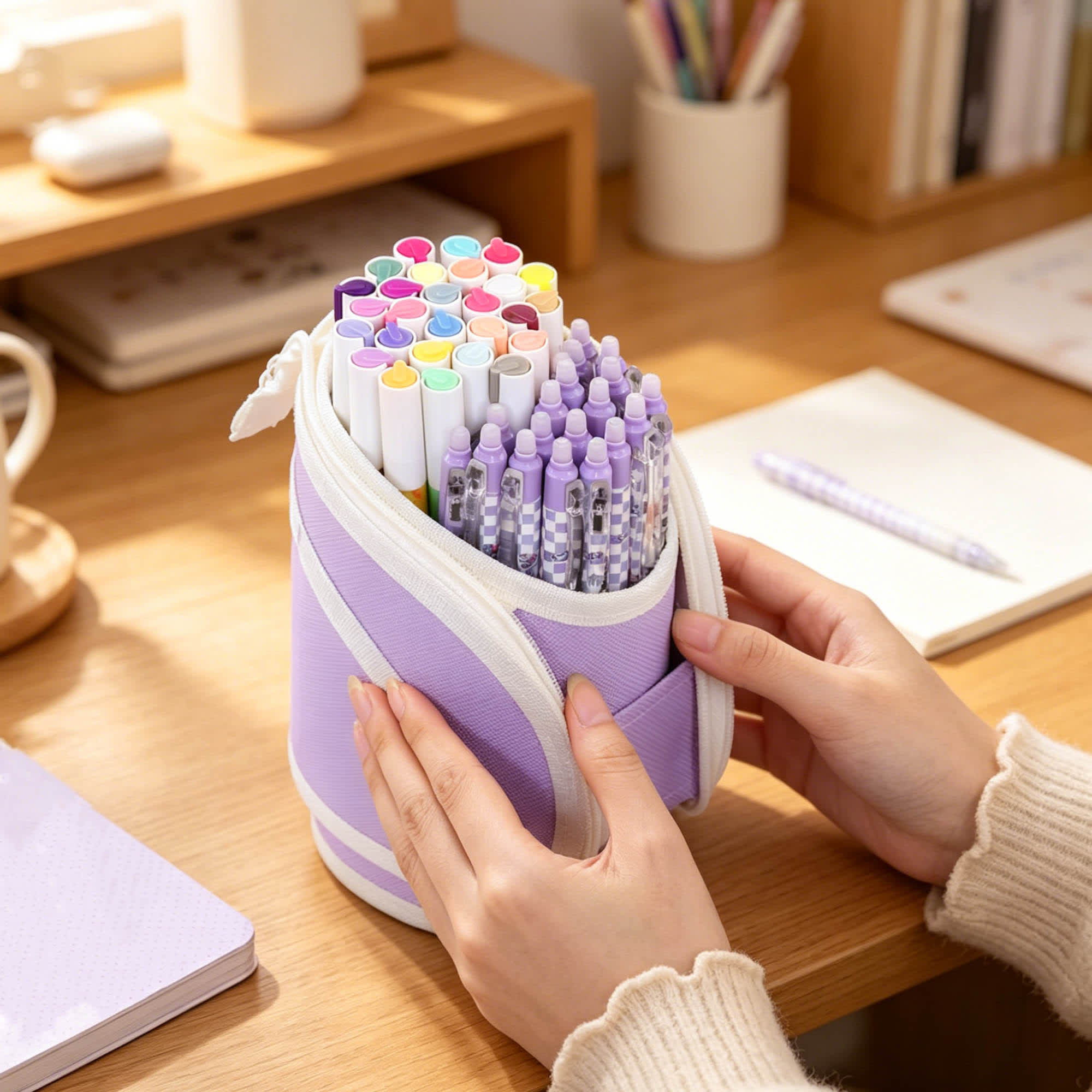 Oxford Expandable Pencil Case