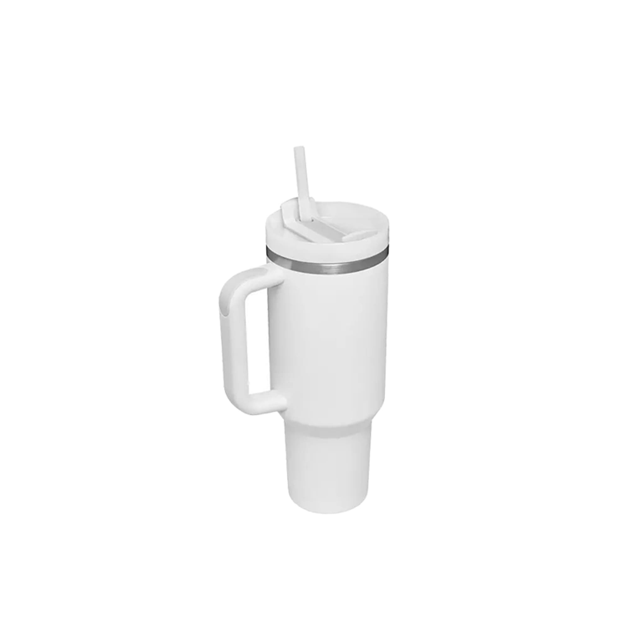 1.2L Stainless Steel Tumbler with Lid and Straw