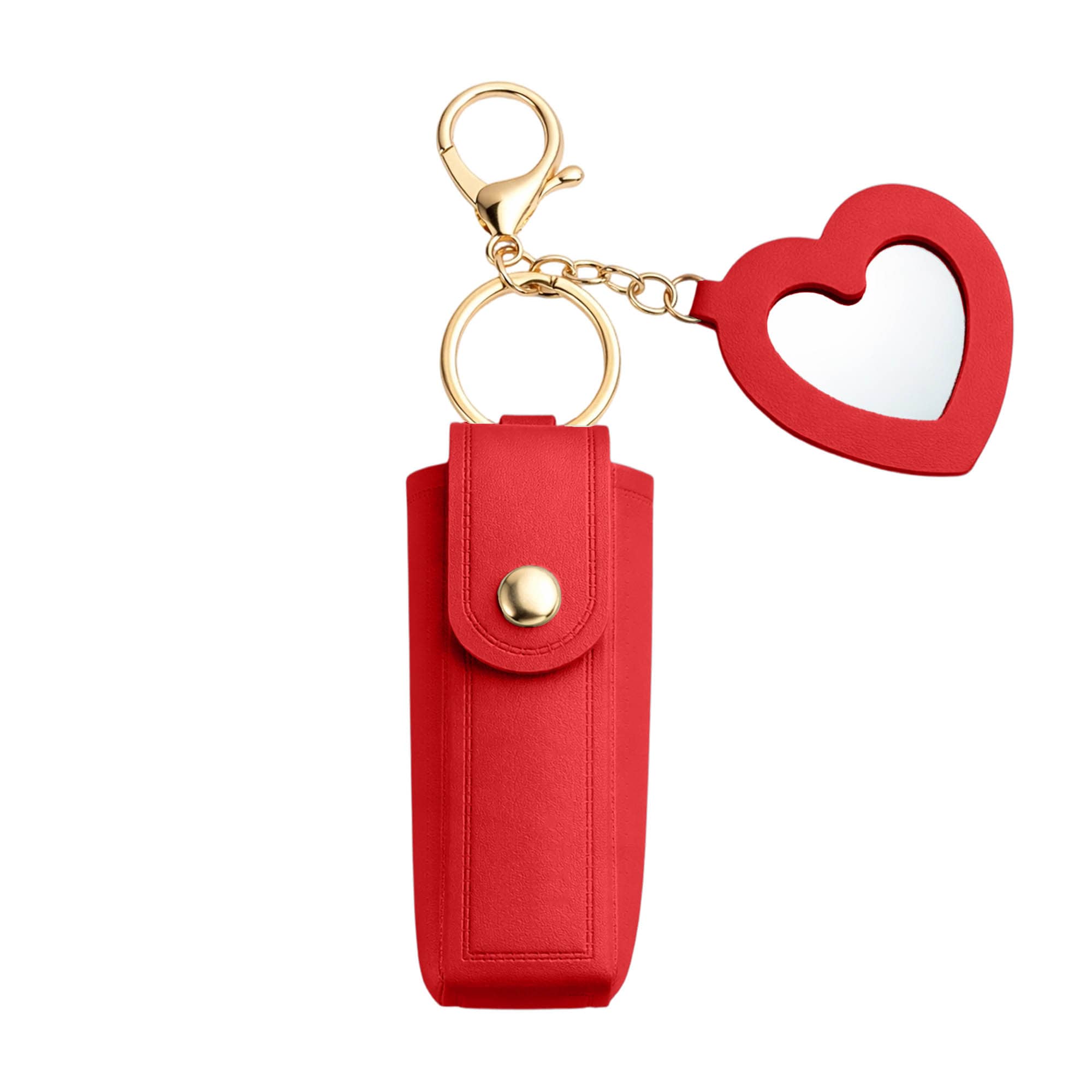 Custom Lipstick Pouch Keychain with Mirror