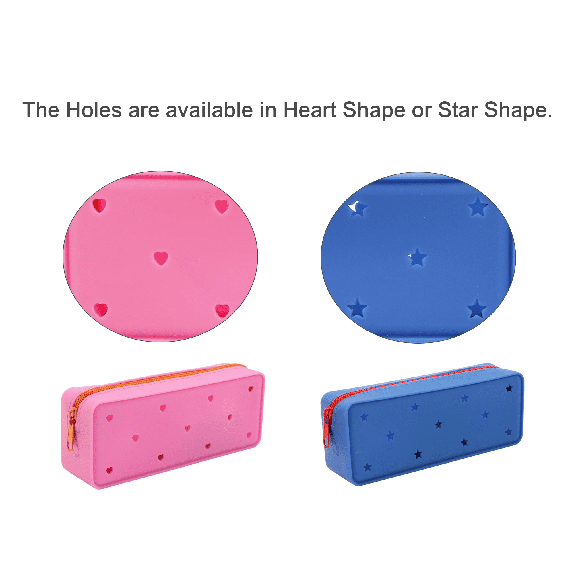 Silicone Holes Pencil Case