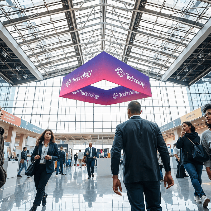 Sky Tube Square Hanging Banner