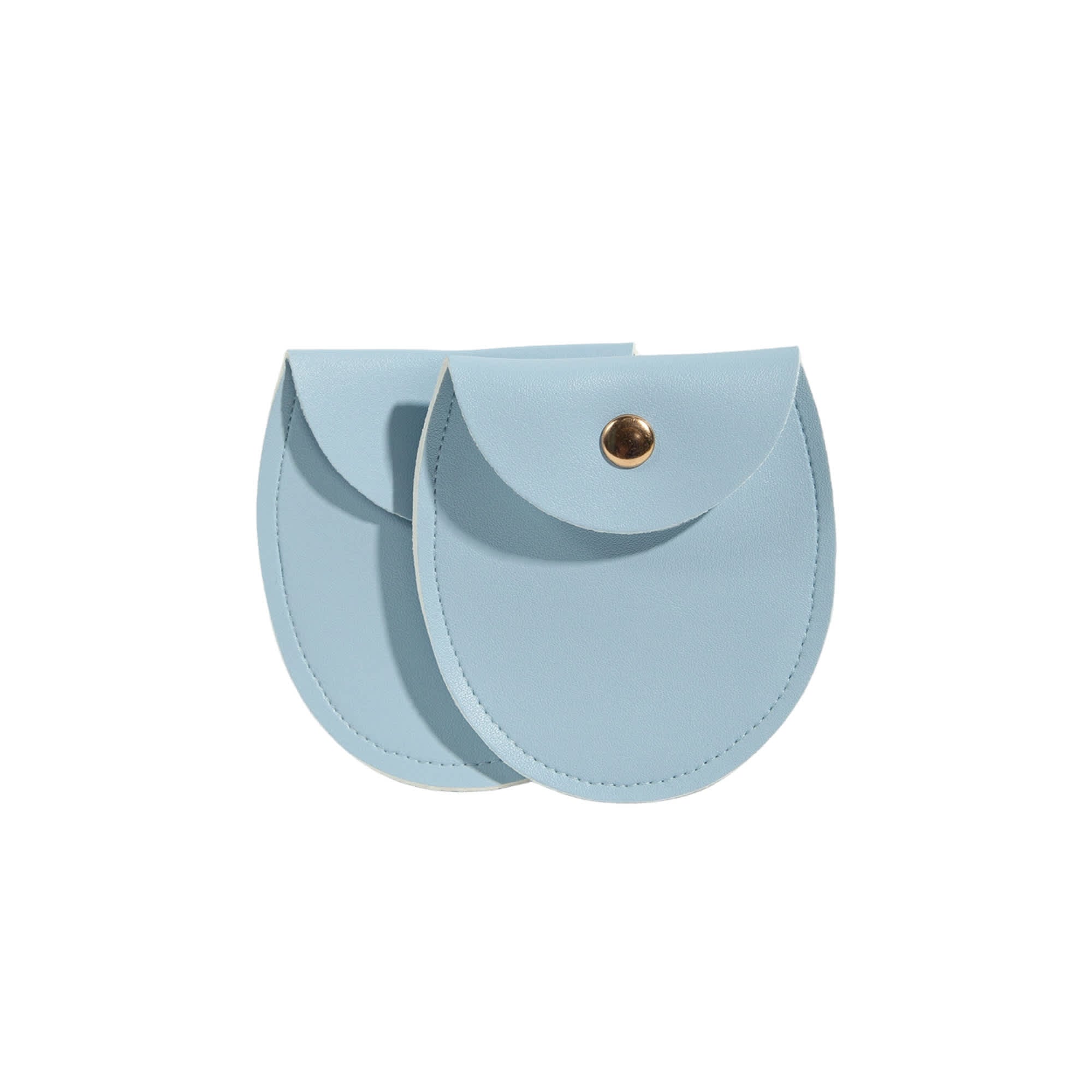 Oval PU Leather Jewellery Pouch
