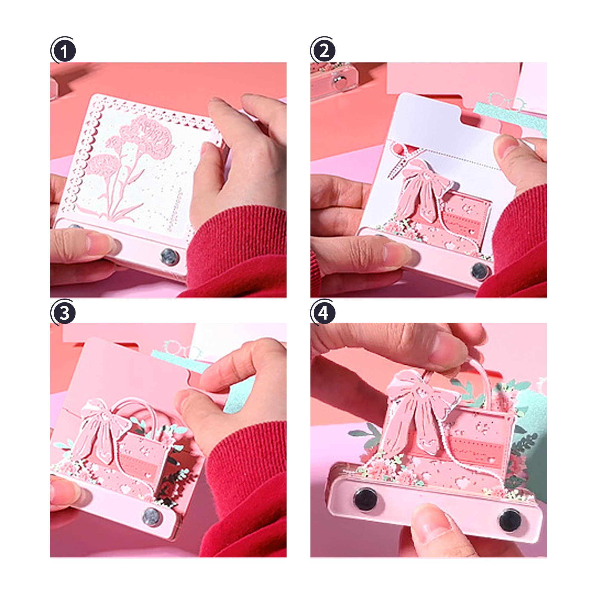 3D Paper Art Handbag Tear-off Notepad
