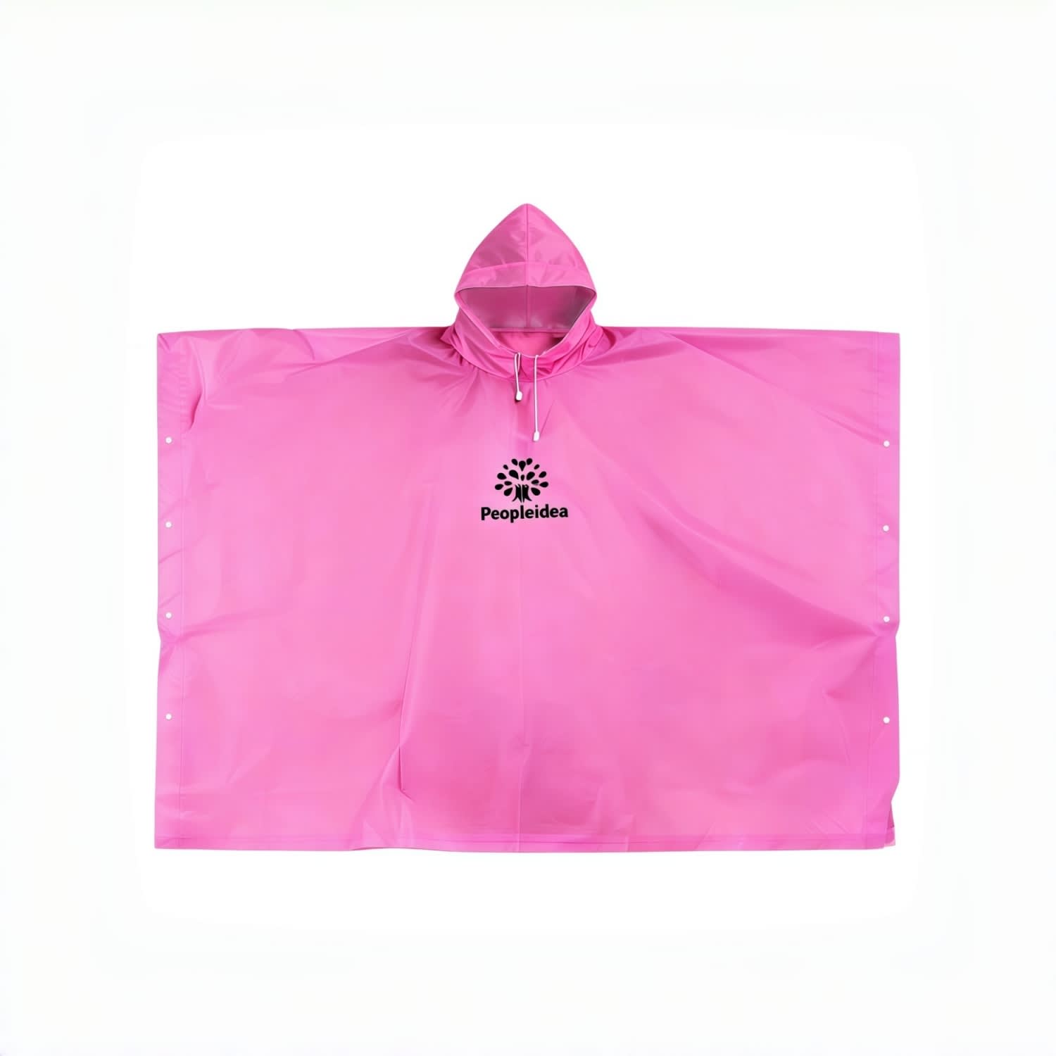 Reusable Adult PEVA Screen Print Rain Poncho