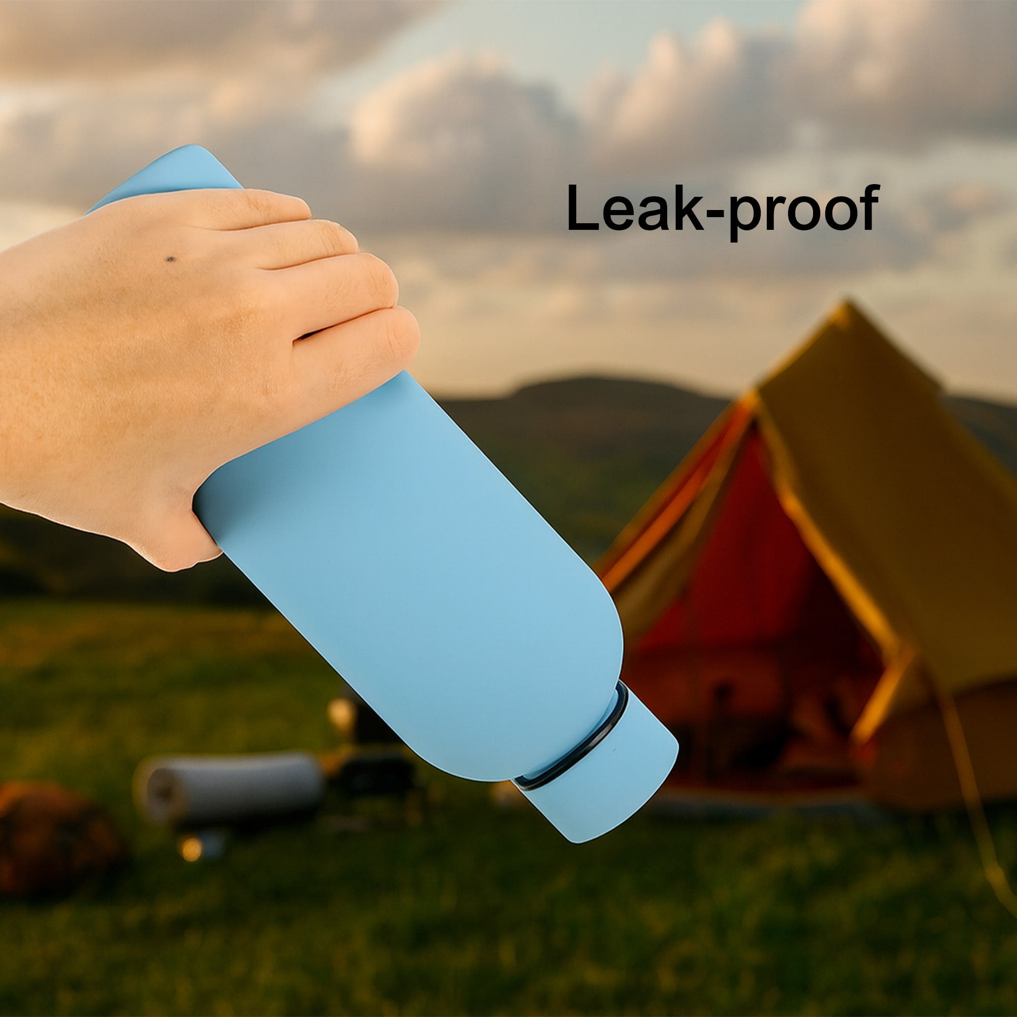 500ML Rubber Coated Double Wall Drink Bottle