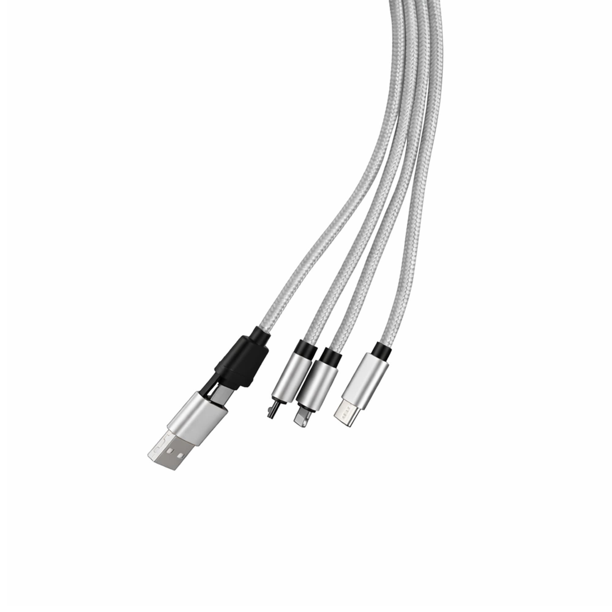 Custom Shape Light Up Charging Cable with Keyring