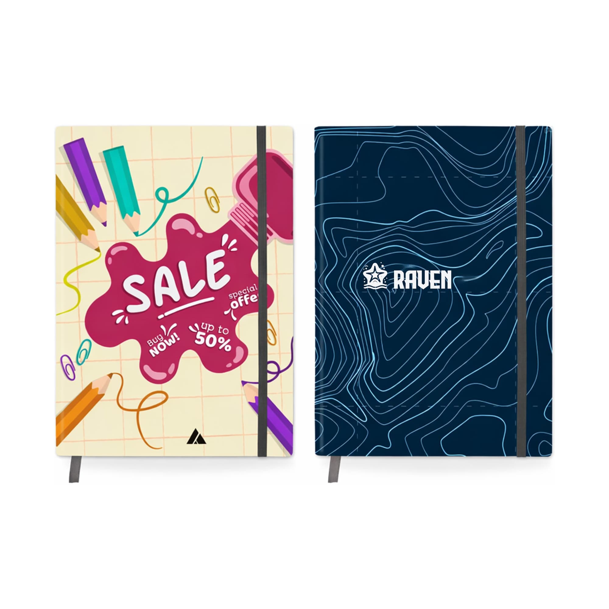 B5 Full Colour Cardboard Cover Notebook