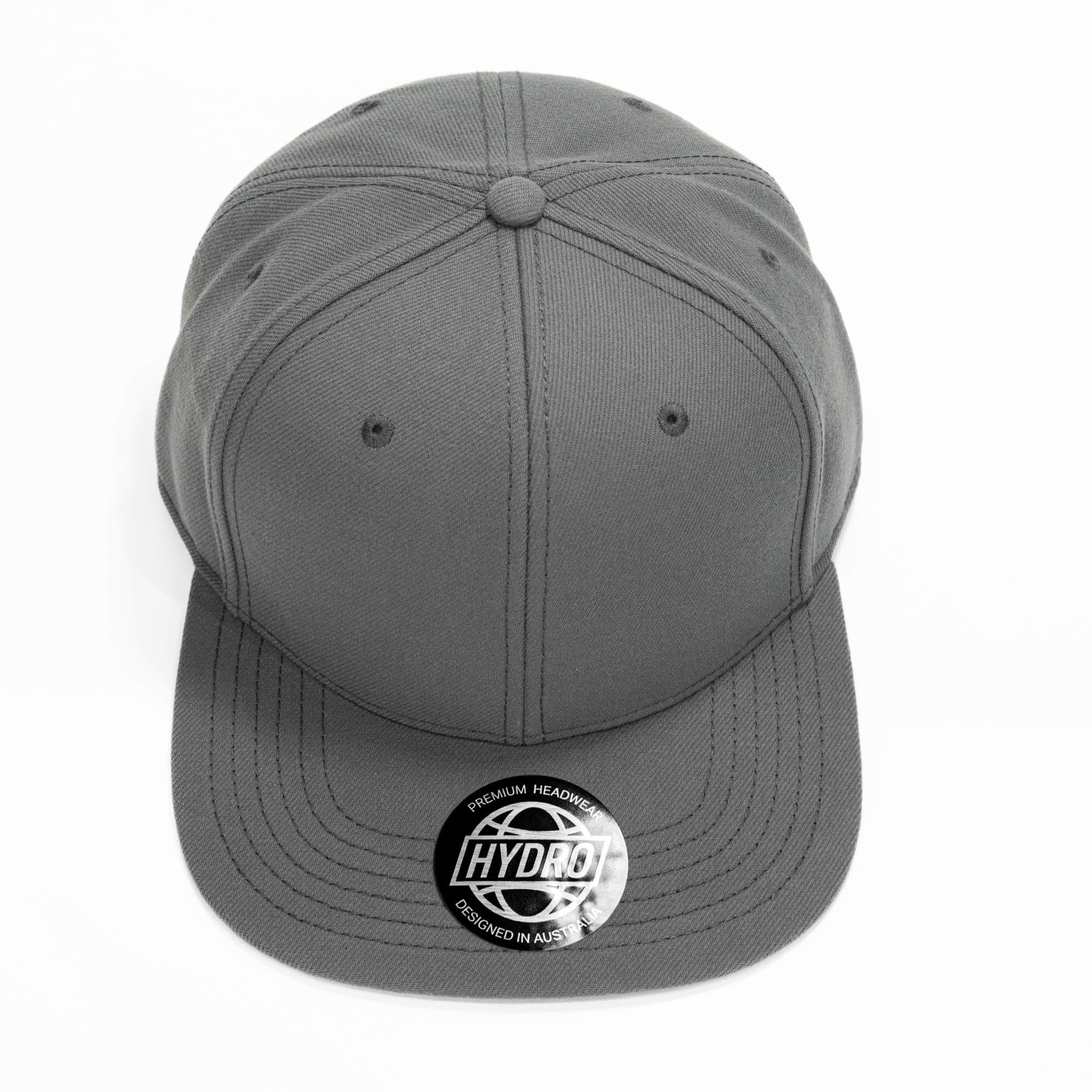 Clay 6 Panel Polyester Cap with Flat Visor