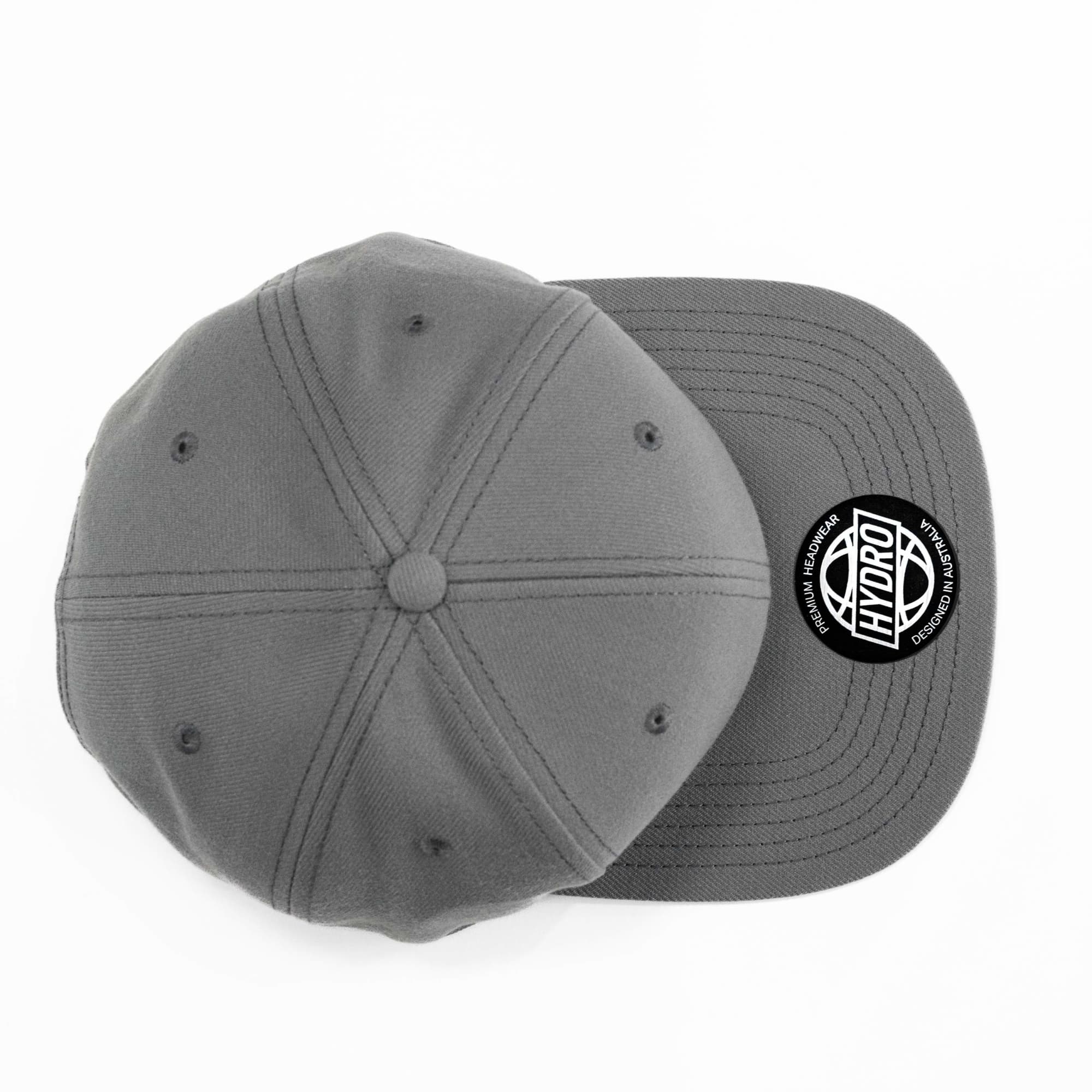 Clay 6 Panel Polyester Cap with Flat Visor