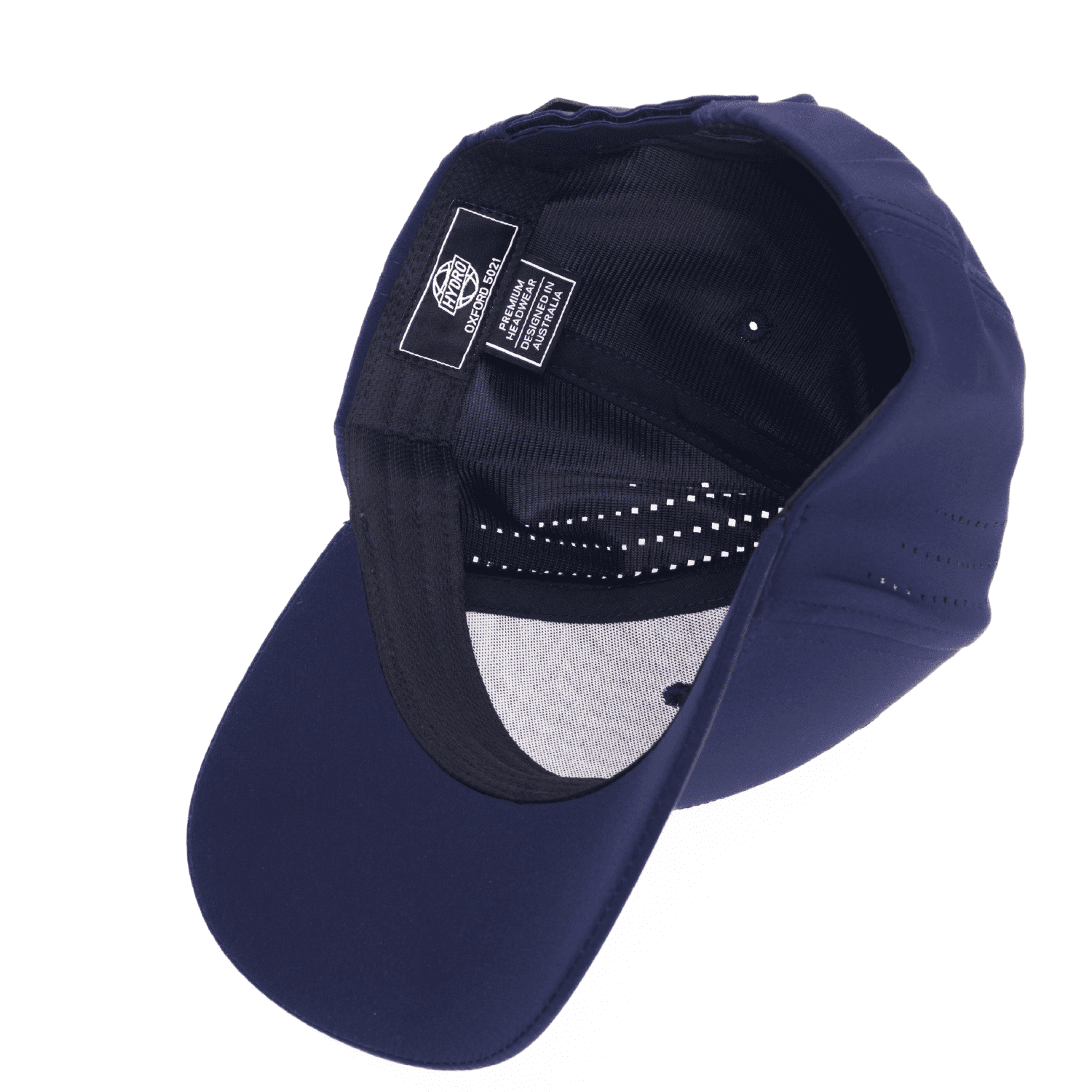 Oxford 6-Panel Cap with PU-Coated Trim