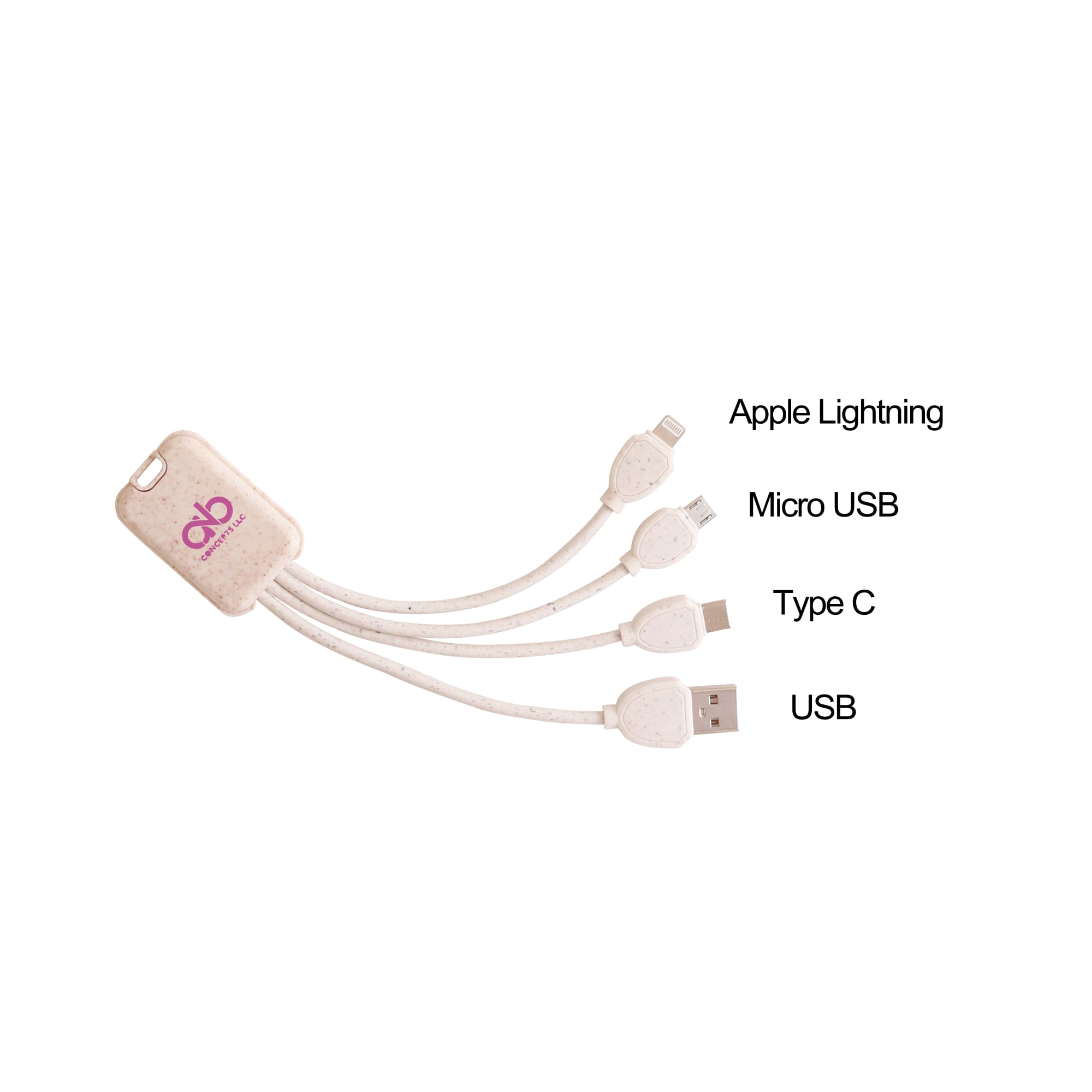 Wheat Straw Charging Cable - Square Shape A