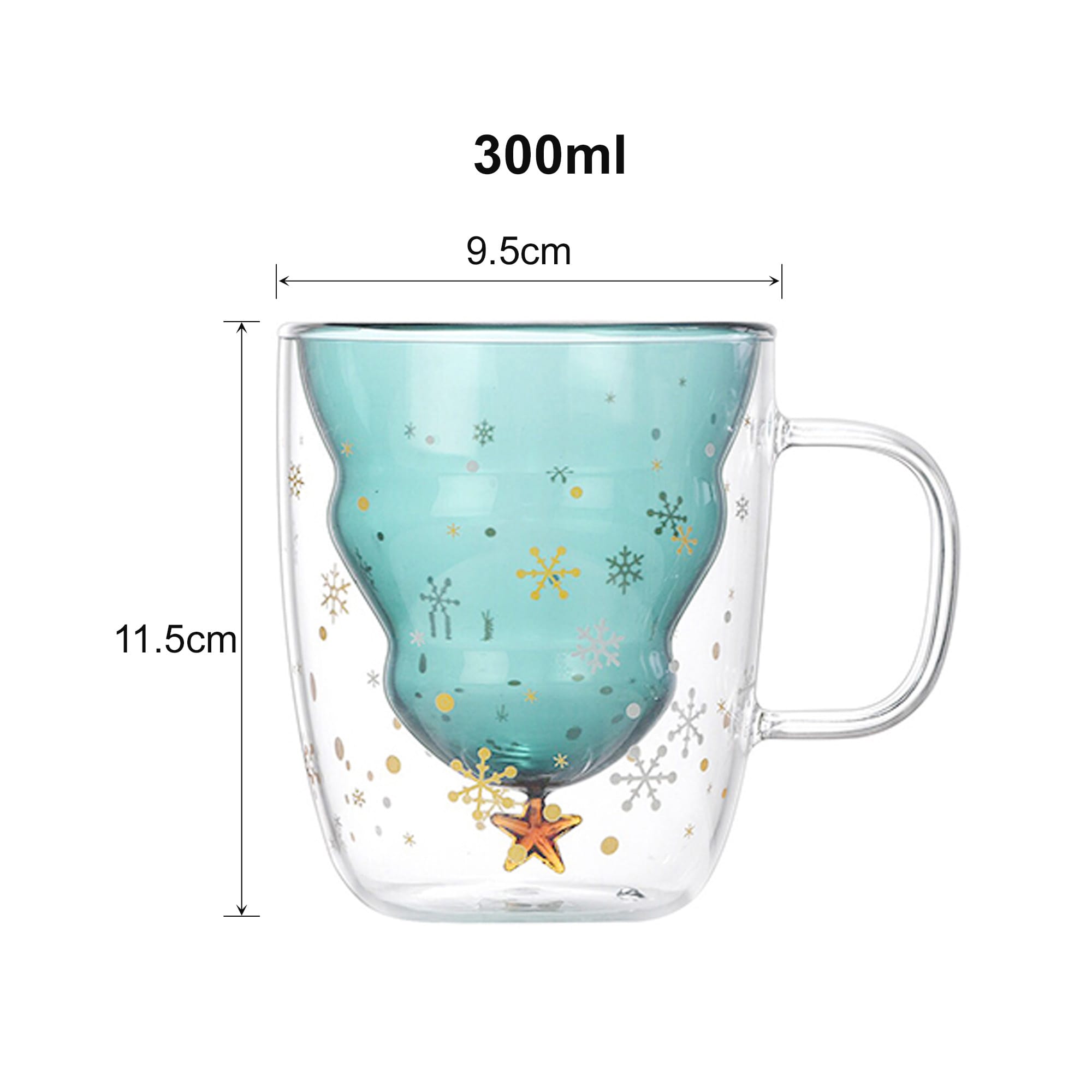 Xmas Tree Double Wall Mug