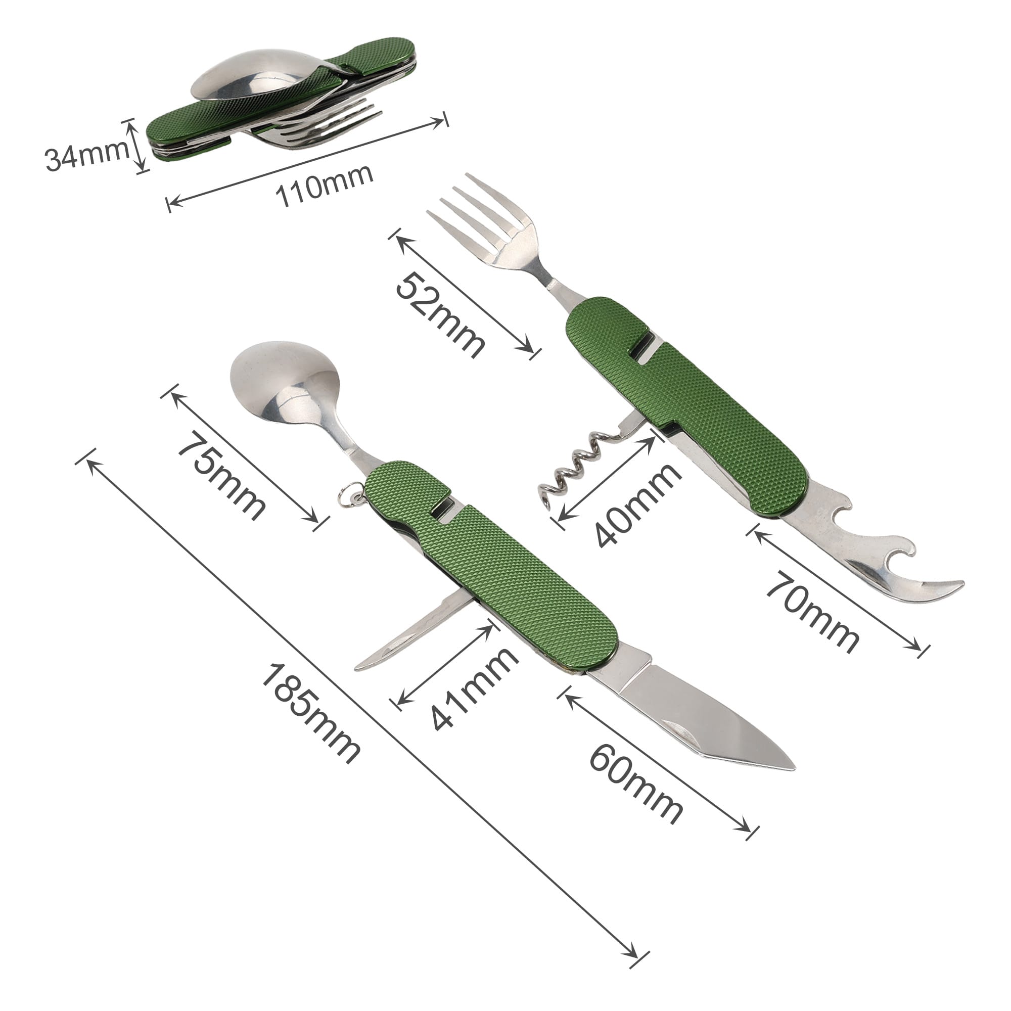Coloured Hardware Camping Cutlery Tool