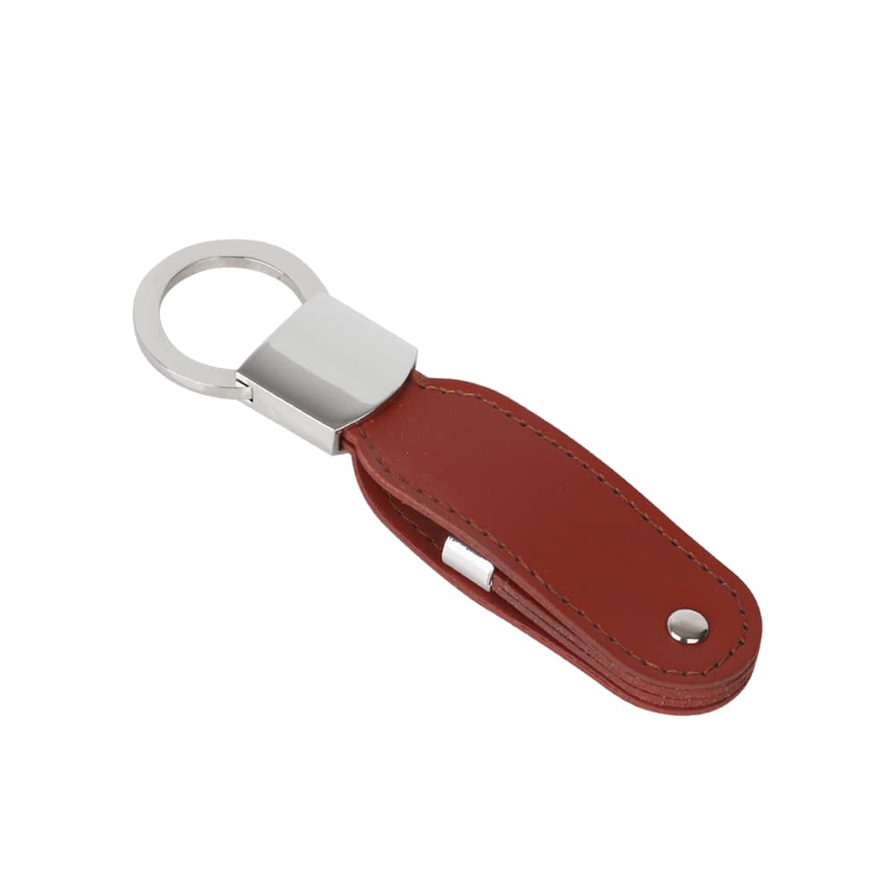 Leather Swivel Flash Drive