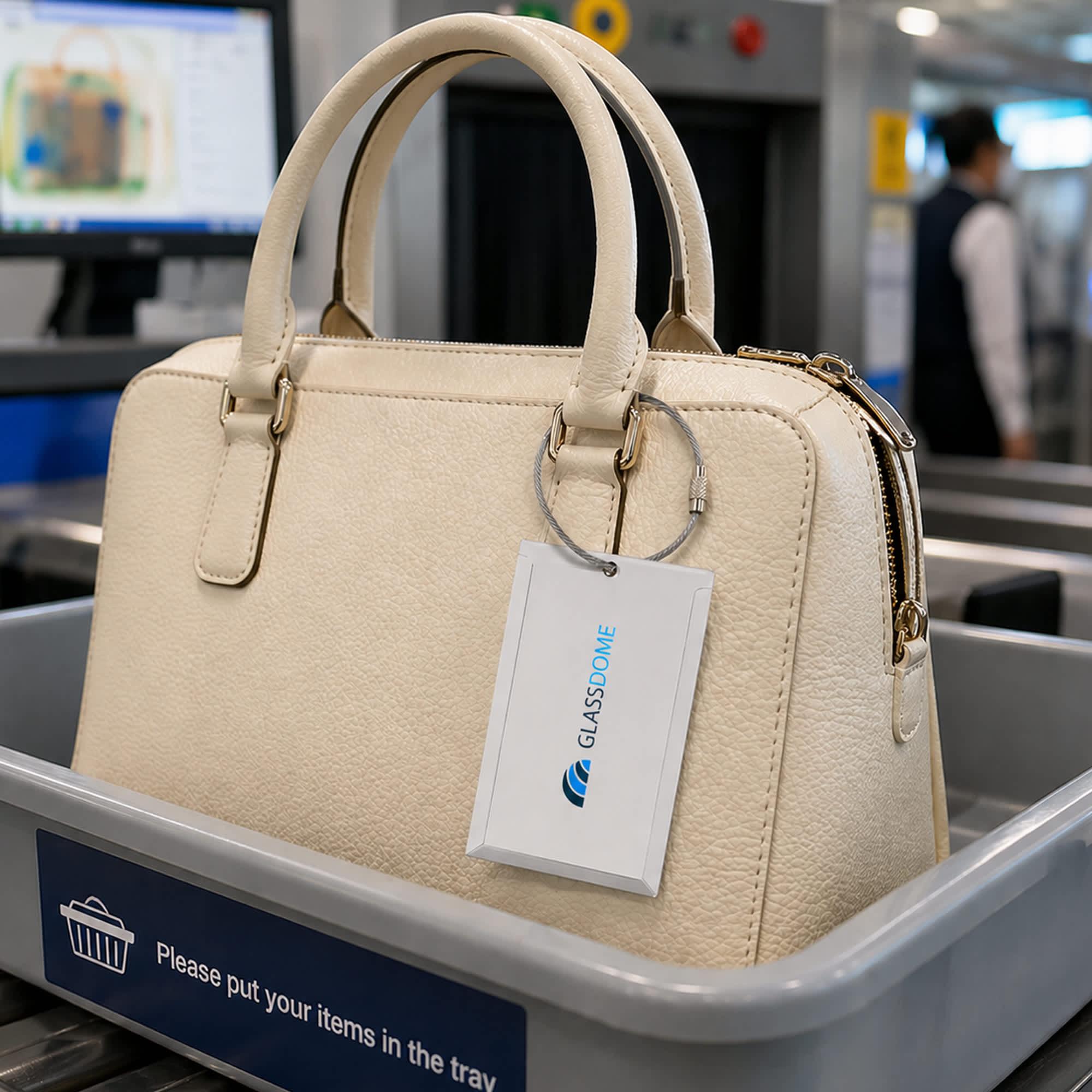 Square Aluminium Luggage Tag C