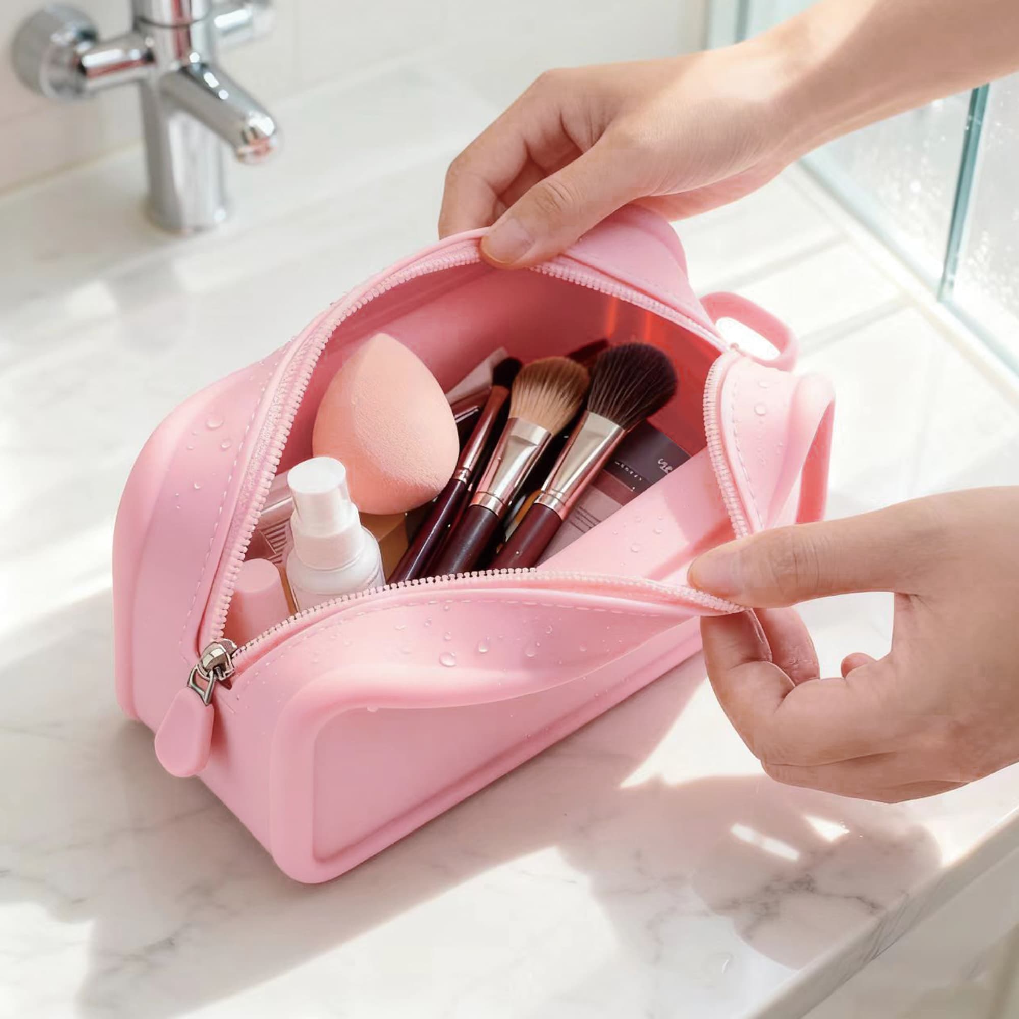 Silicone Square Cosmetic Bag