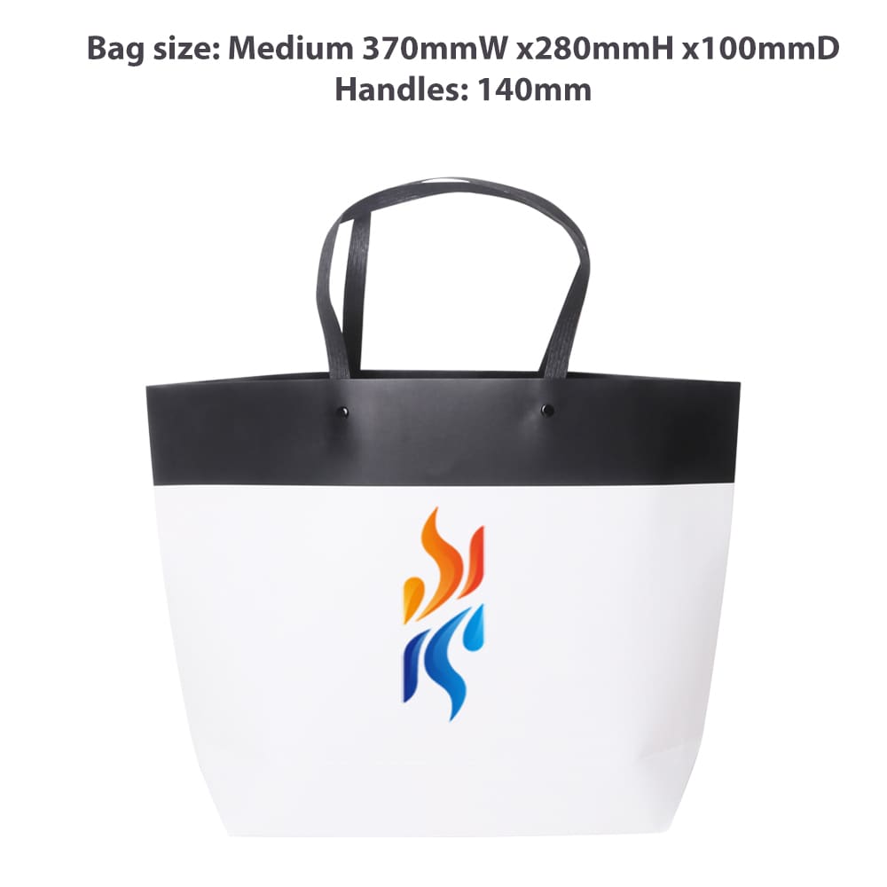 Medium Black&White Boutique Paper Bag(370 x 280 x 100mm)