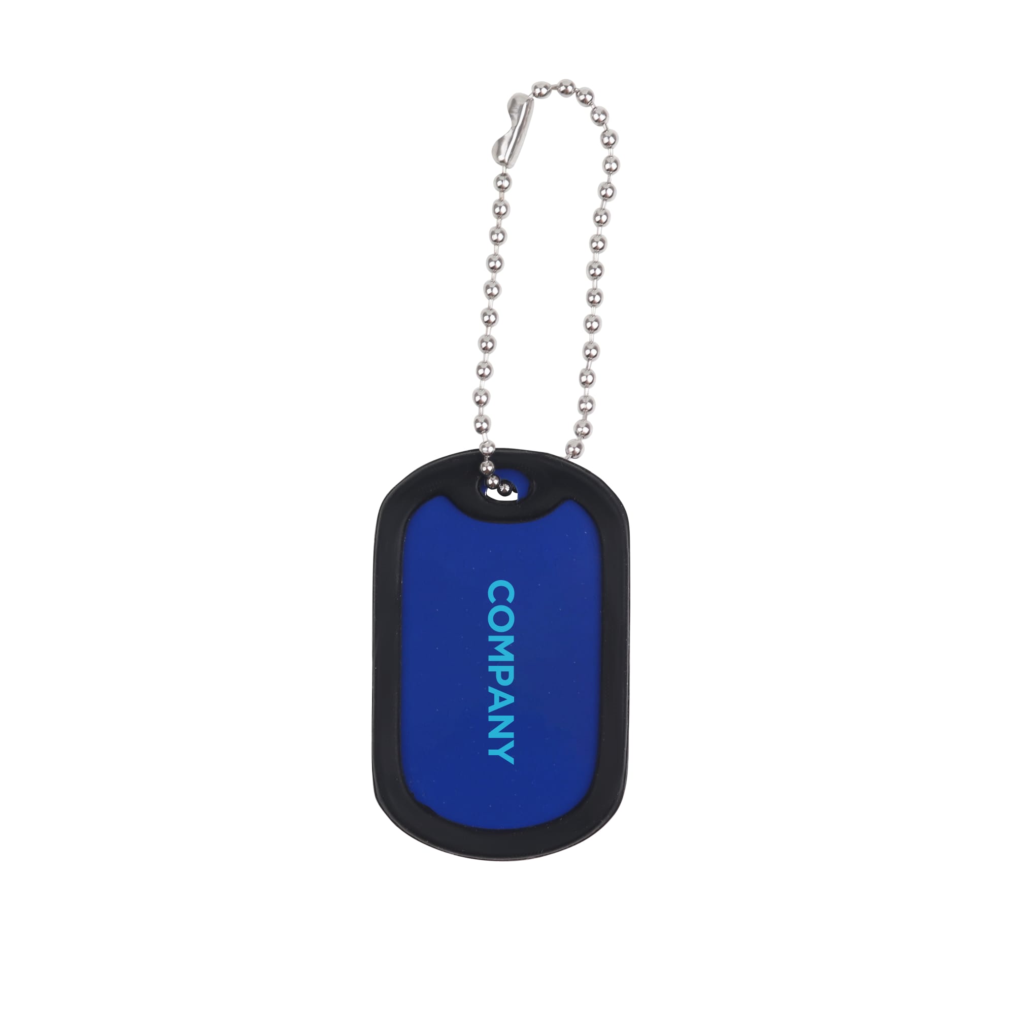 Dog Tag with Rubber Silencer