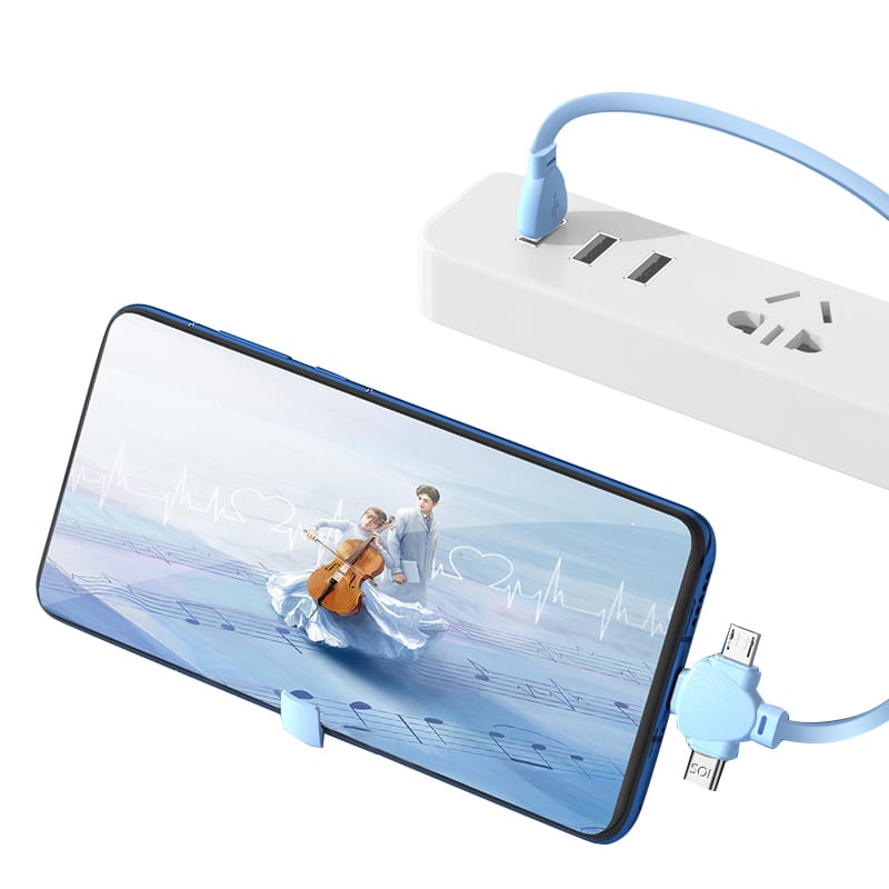 3-In-1 Retractable Portable Charging Cable