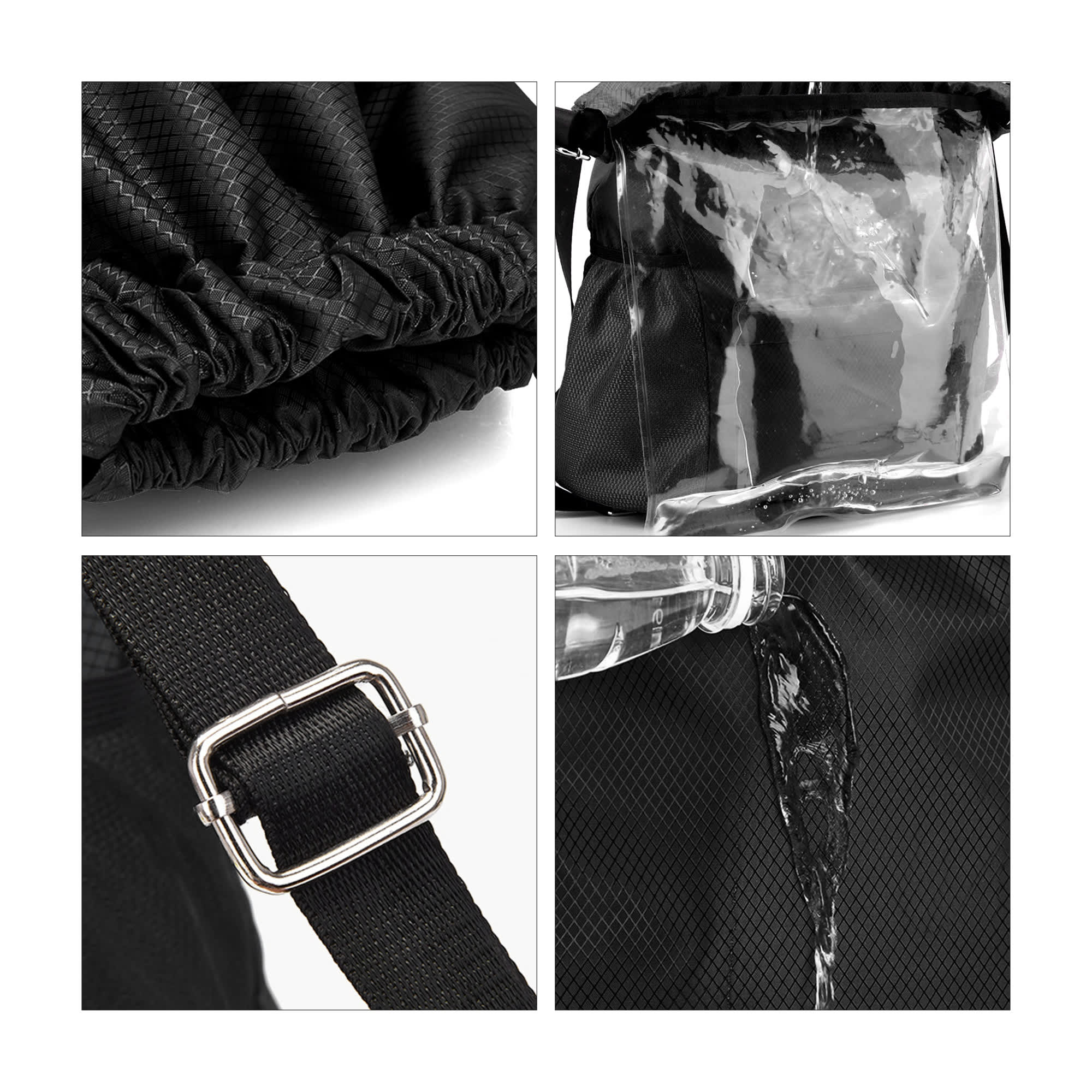 Multi-Pocket Drawstring Backpack