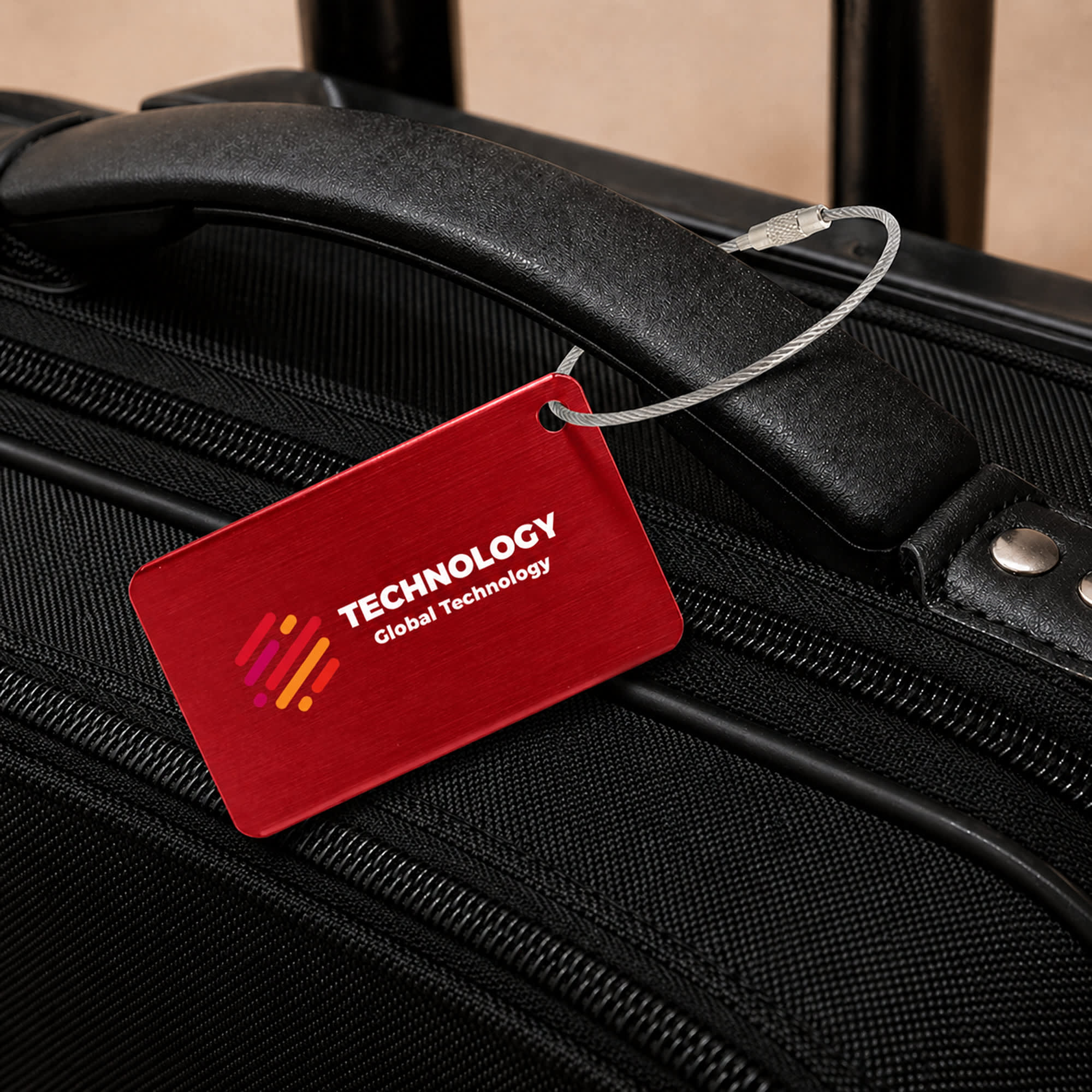 Plane Square Wire Cable Luggage Tag