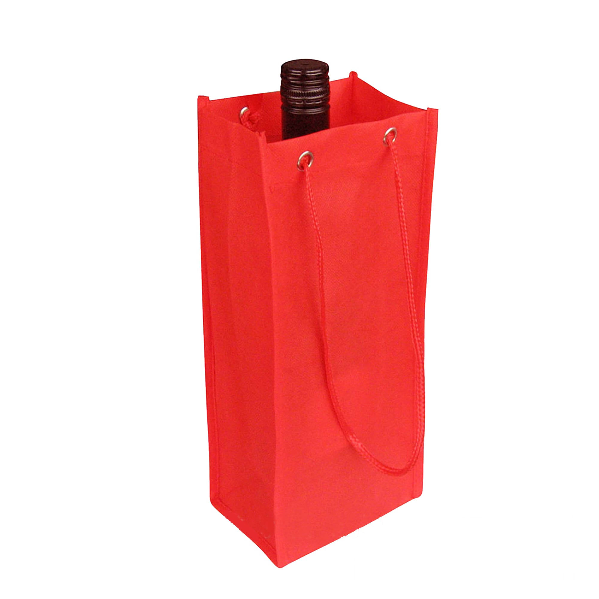 Non Woven Single Bottle Bag with Rope Handle