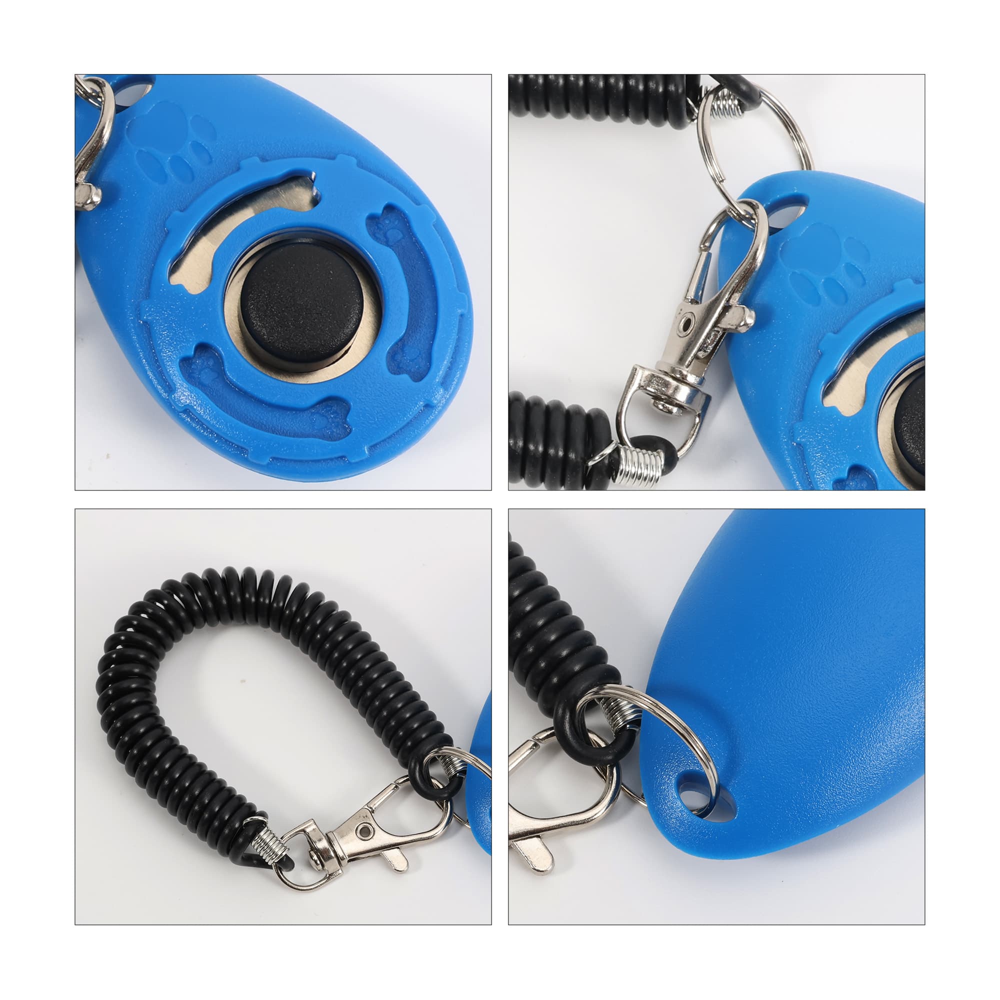 Pet Training Clicker with Coiled Lanyard