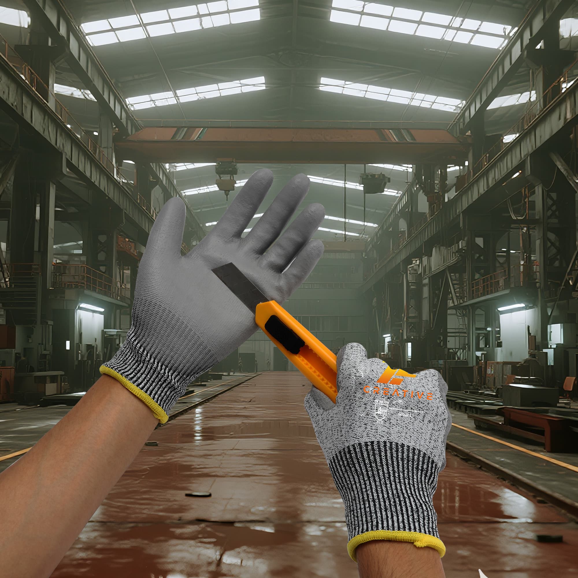 Cut Resistant PU Gloves