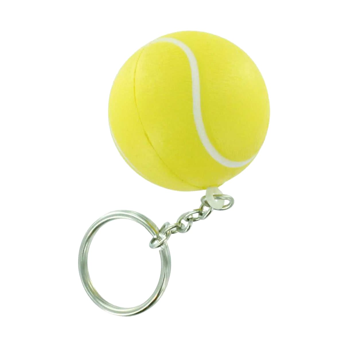 Keyring with Tennis Ball Stress Item