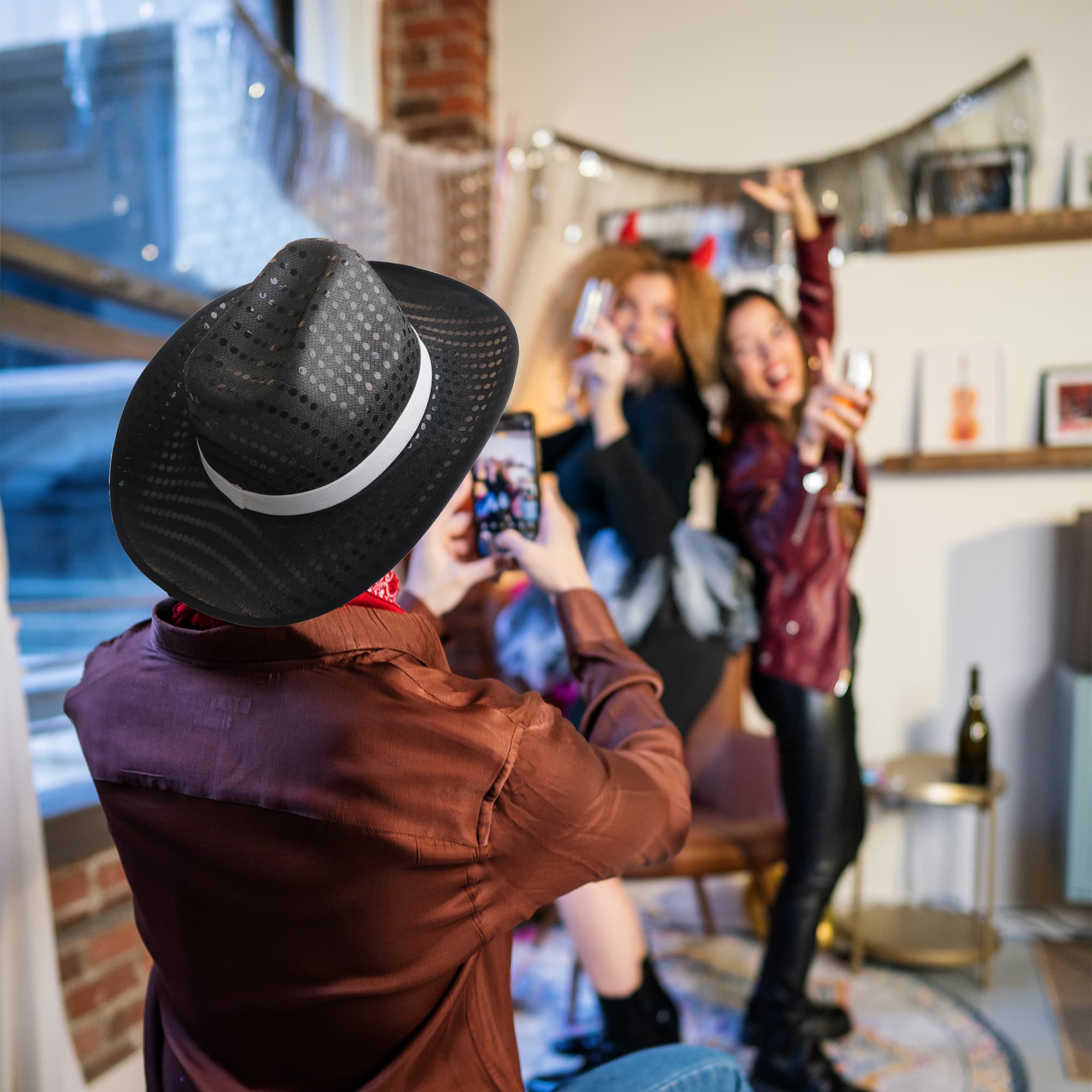 Sequin Cowboy Hats