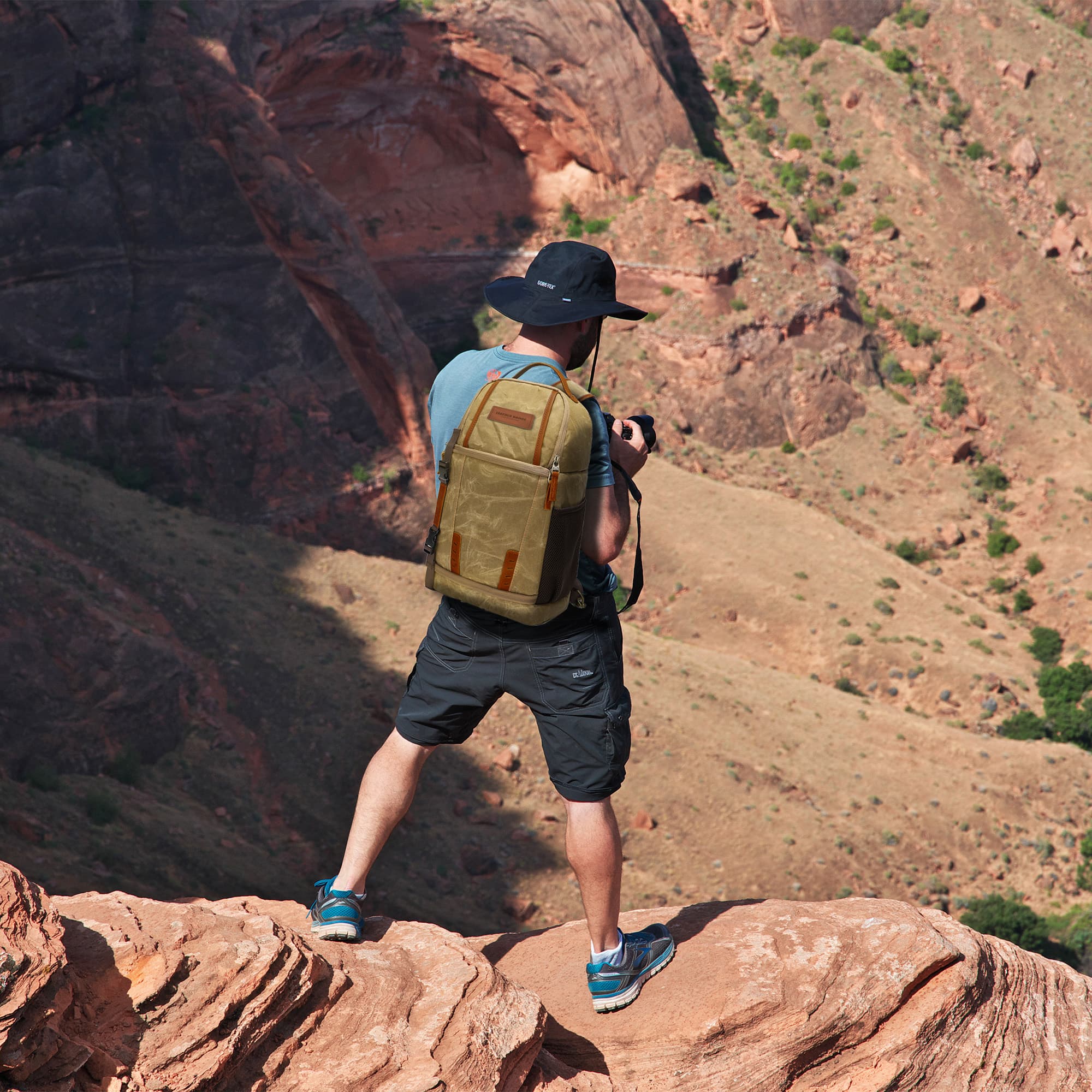 Waxed Canvas Camera Sling Bag