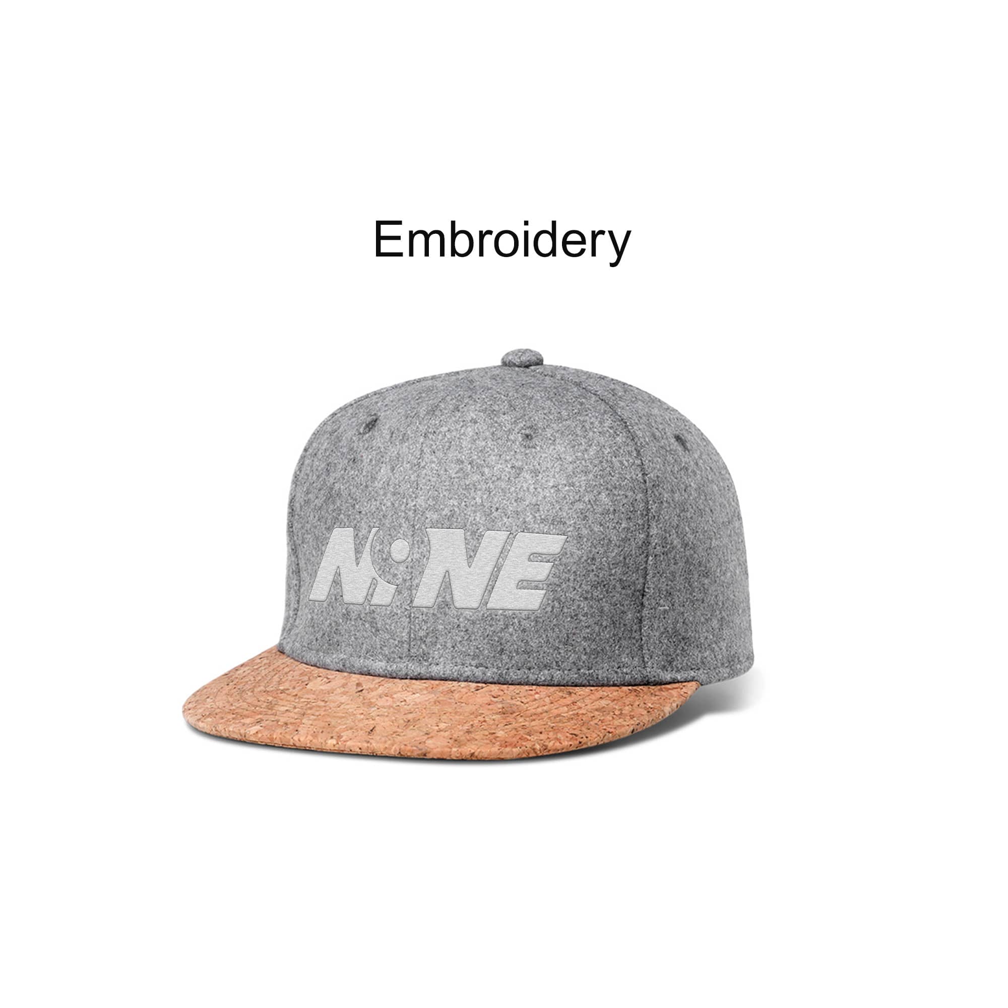 6 Panel Flat Cork Snapback Cap