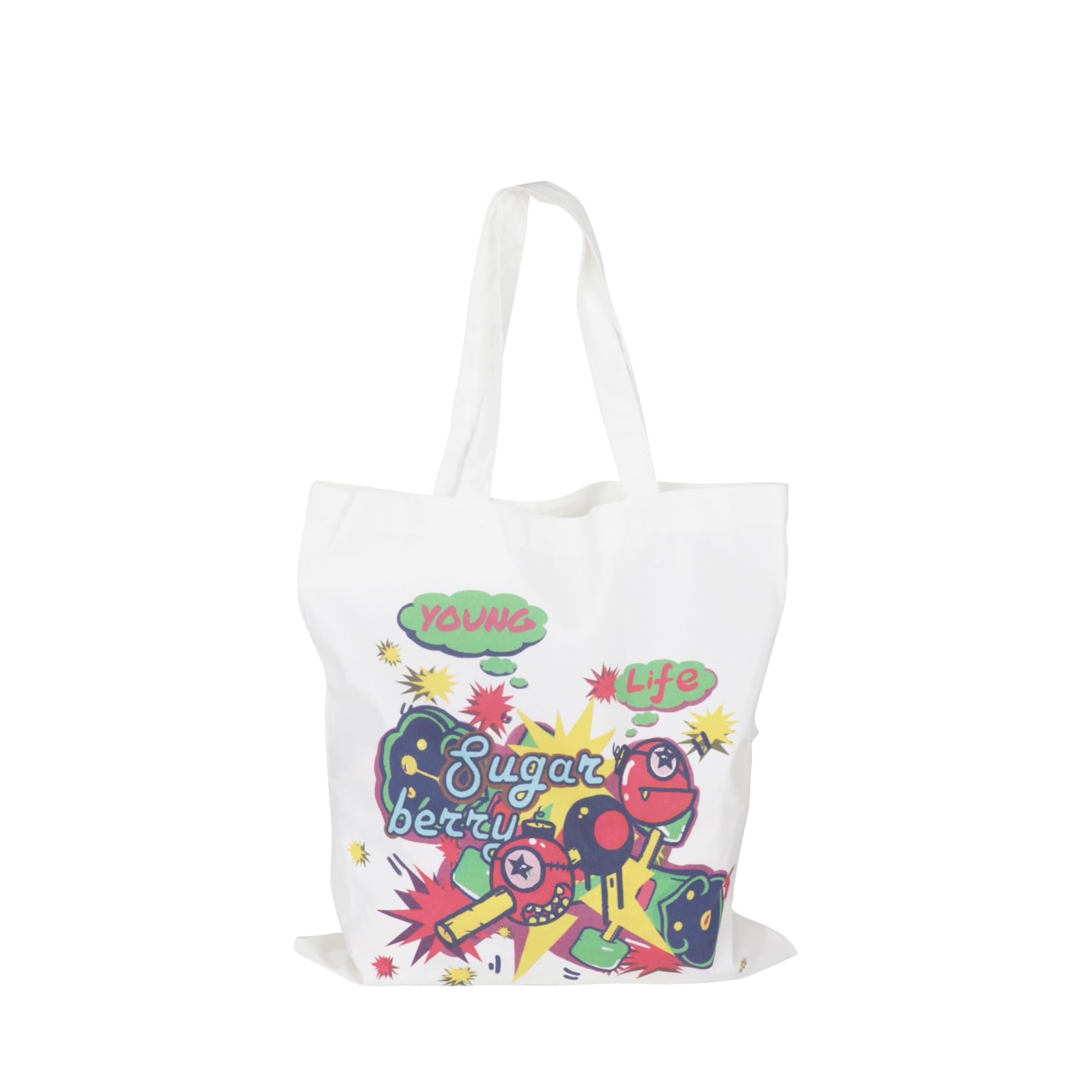 170gsm Digital Print Short Handle Cotton Bag
