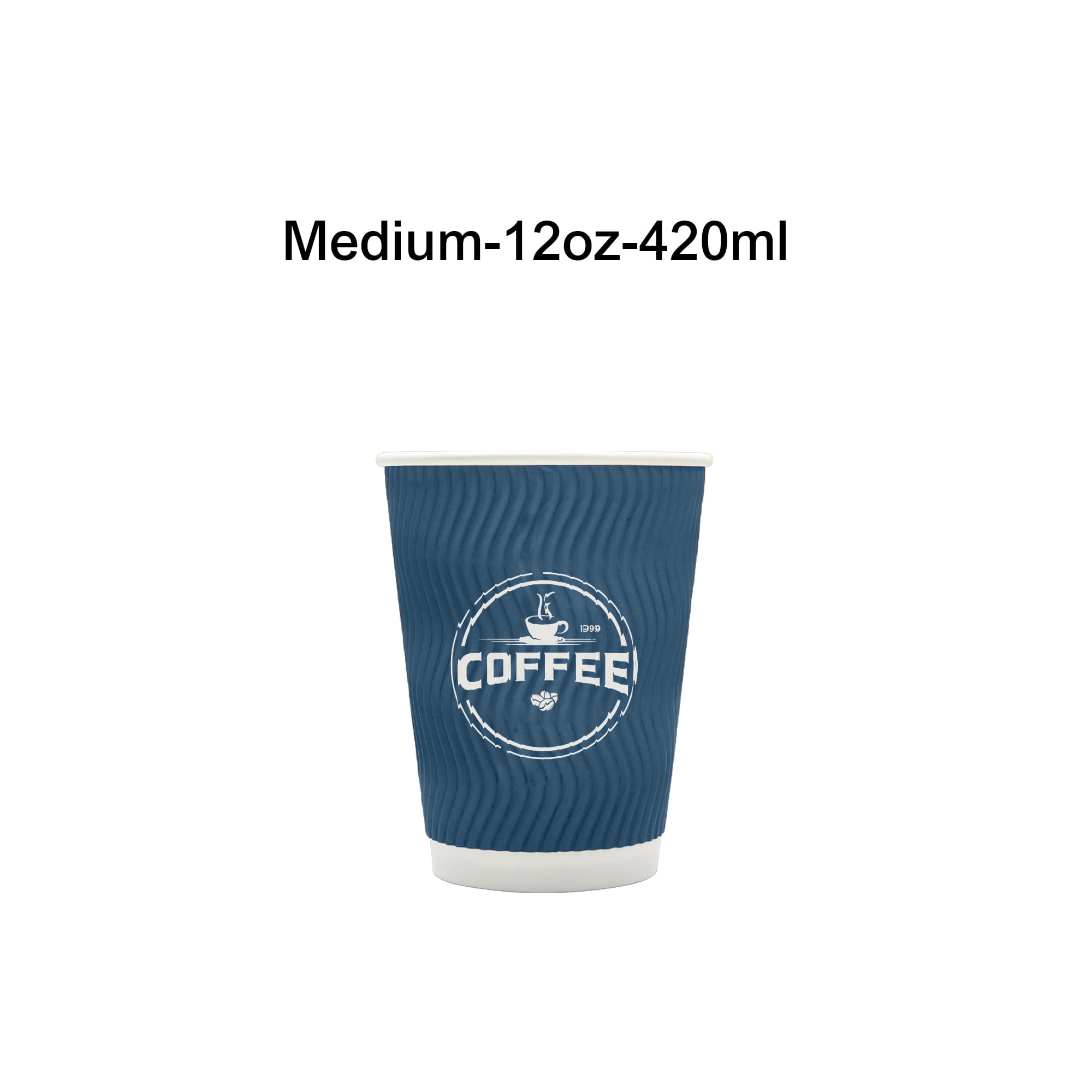 PLA Double Wall Corrugated Compostable Paper Cups