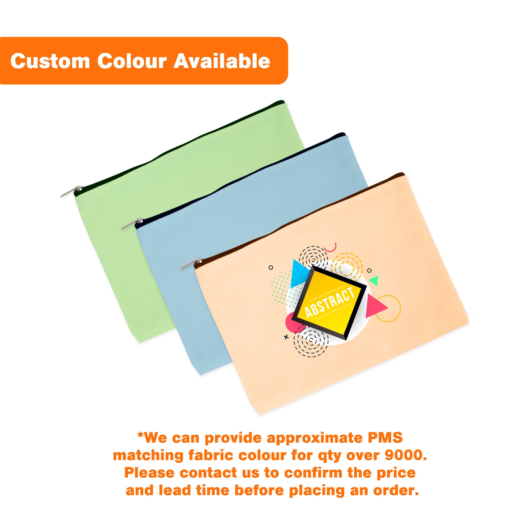 Rectangle Canvas Cosmetic Bag